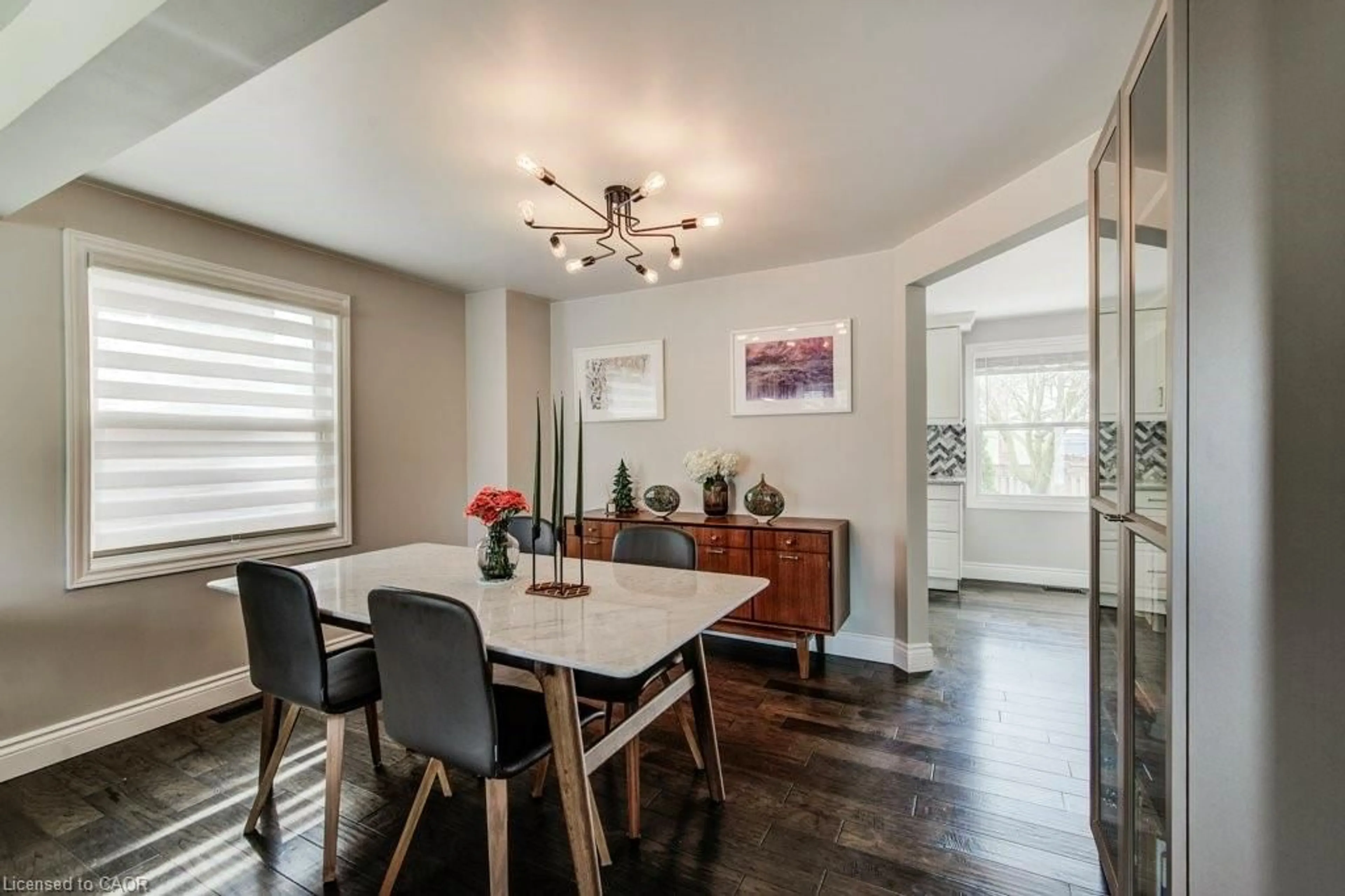 Dining room, wood/laminate floor for 110 Imperial Rd, Guelph Ontario N1H 7Z5