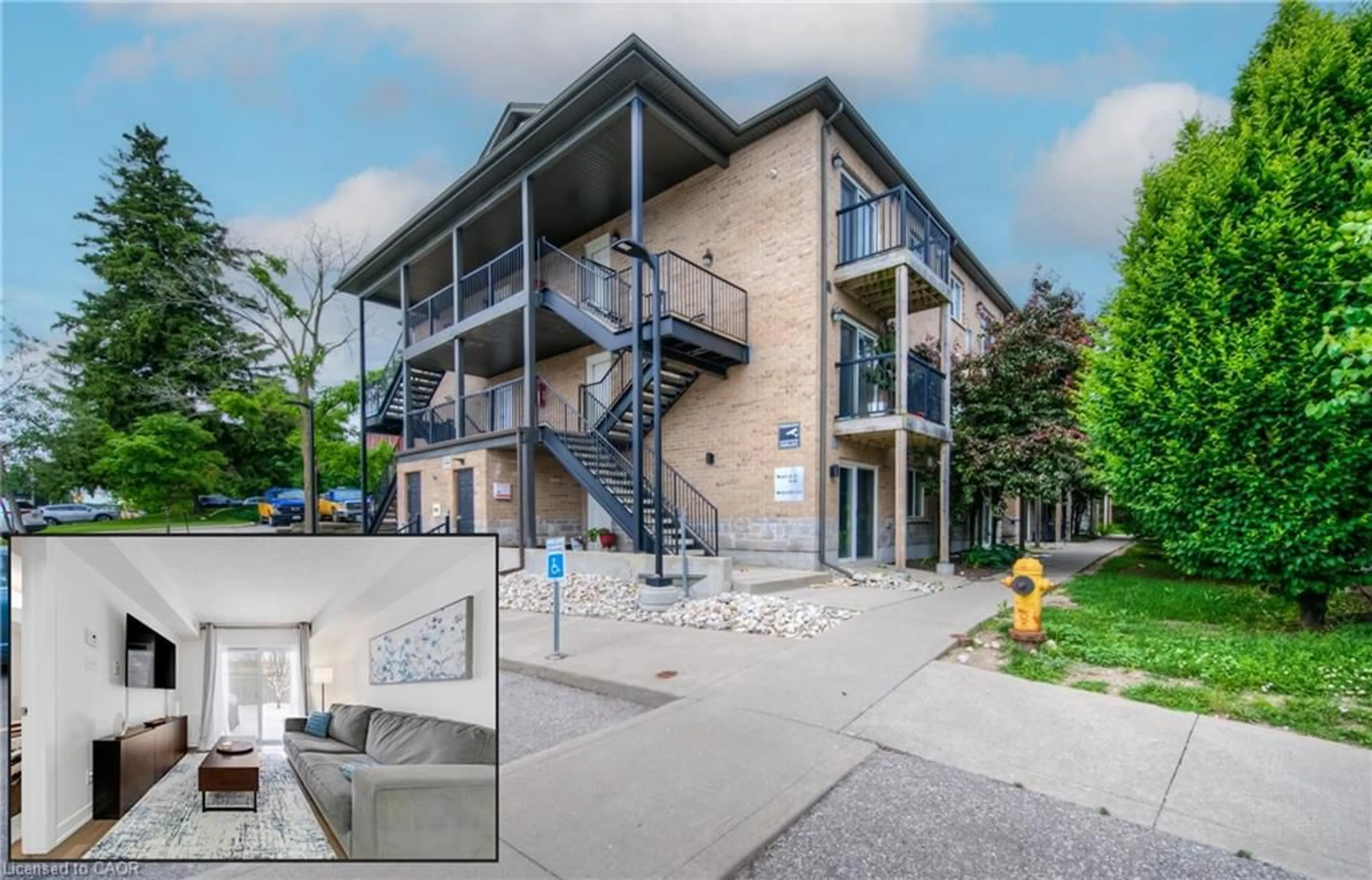 A pic from outside/outdoor area/front of a property/back of a property/a pic from drone, building for 185 Windale Cres #1C, Kitchener Ontario N2E 0G3