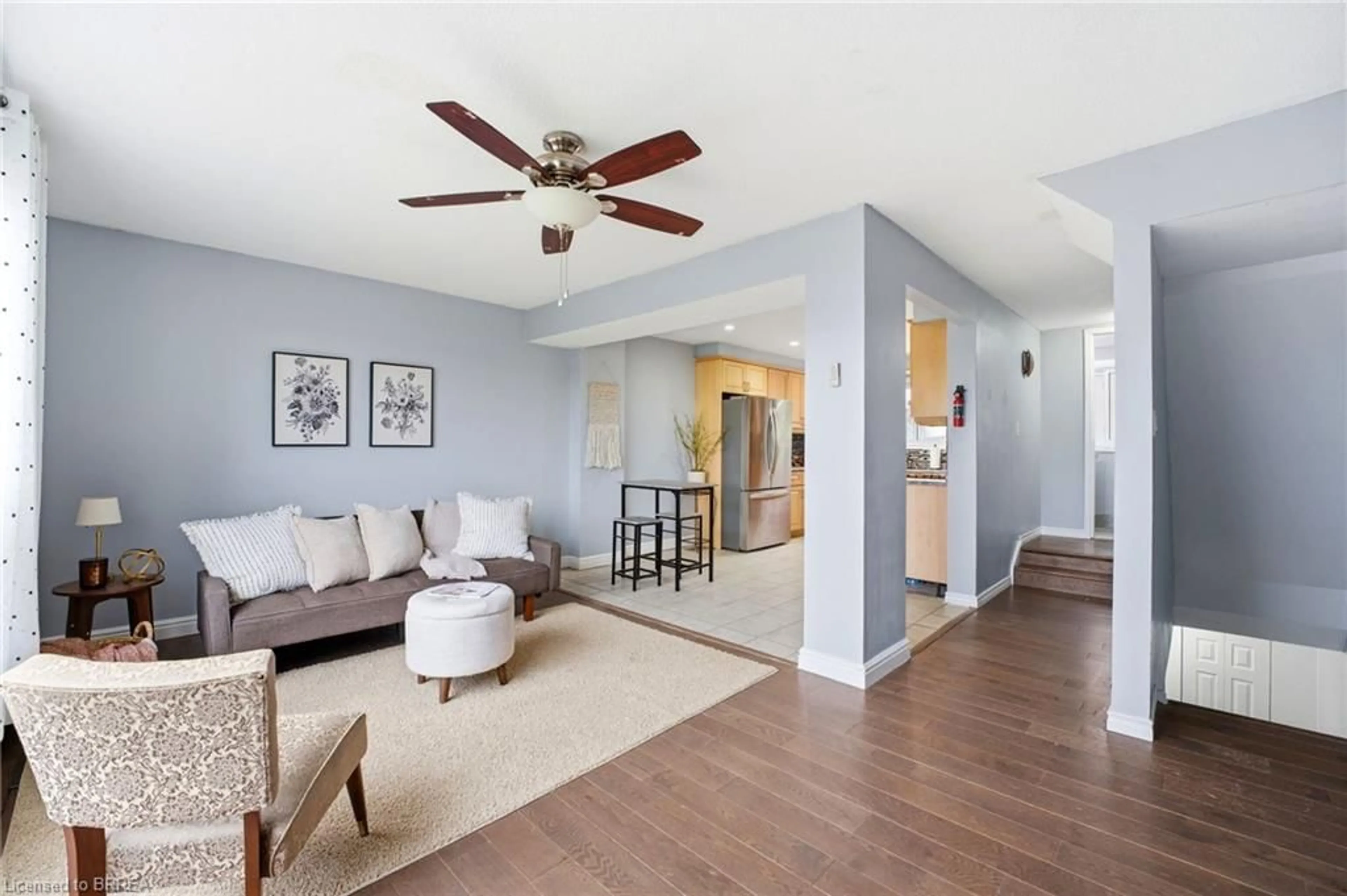 Living room with furniture, unknown for 277 Stanley St #D, Brantford Ontario N3S 7K2