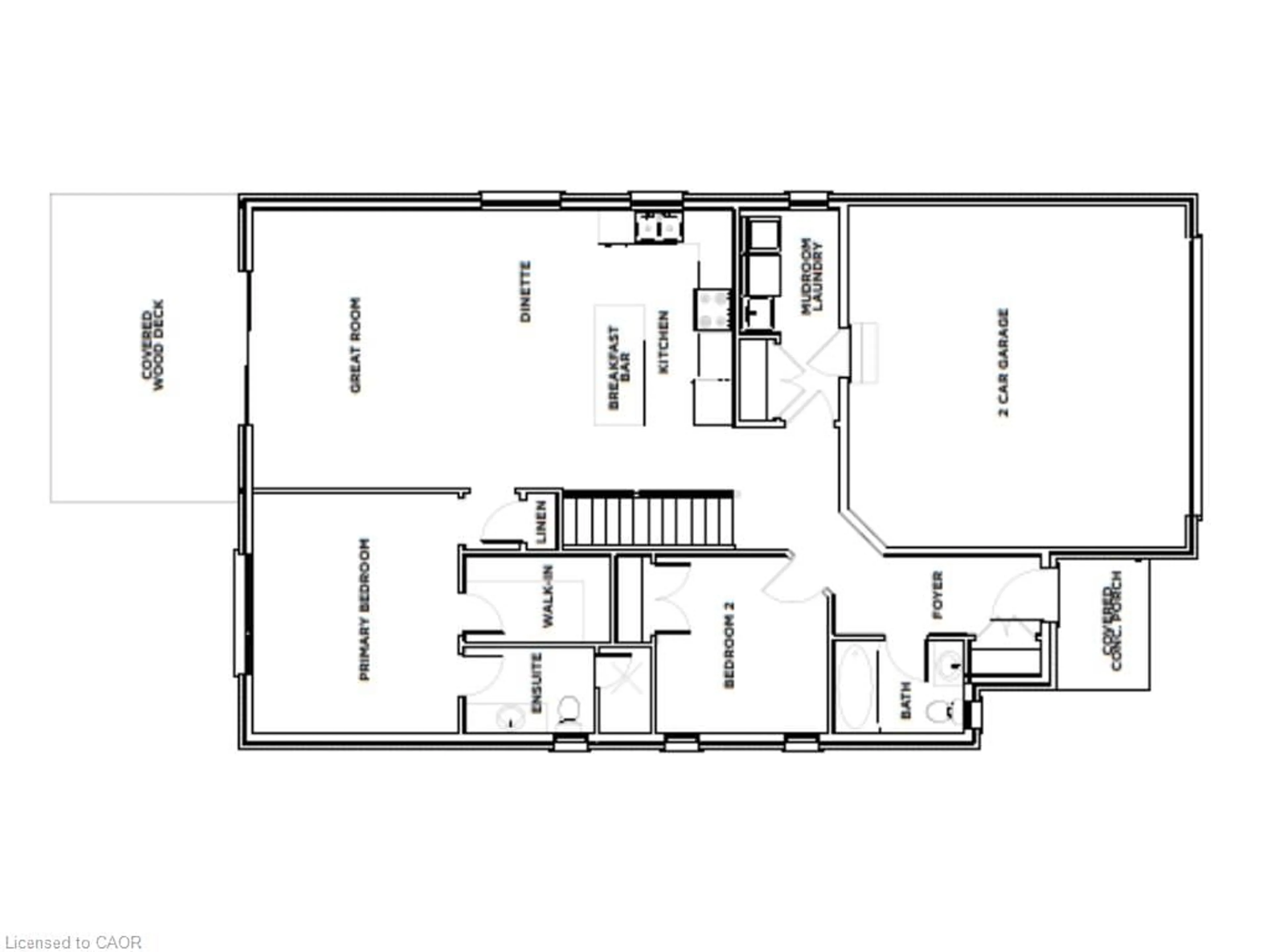 Floor plan for 175 Craddock Blvd, Jarvis Ontario N0E 1Y0