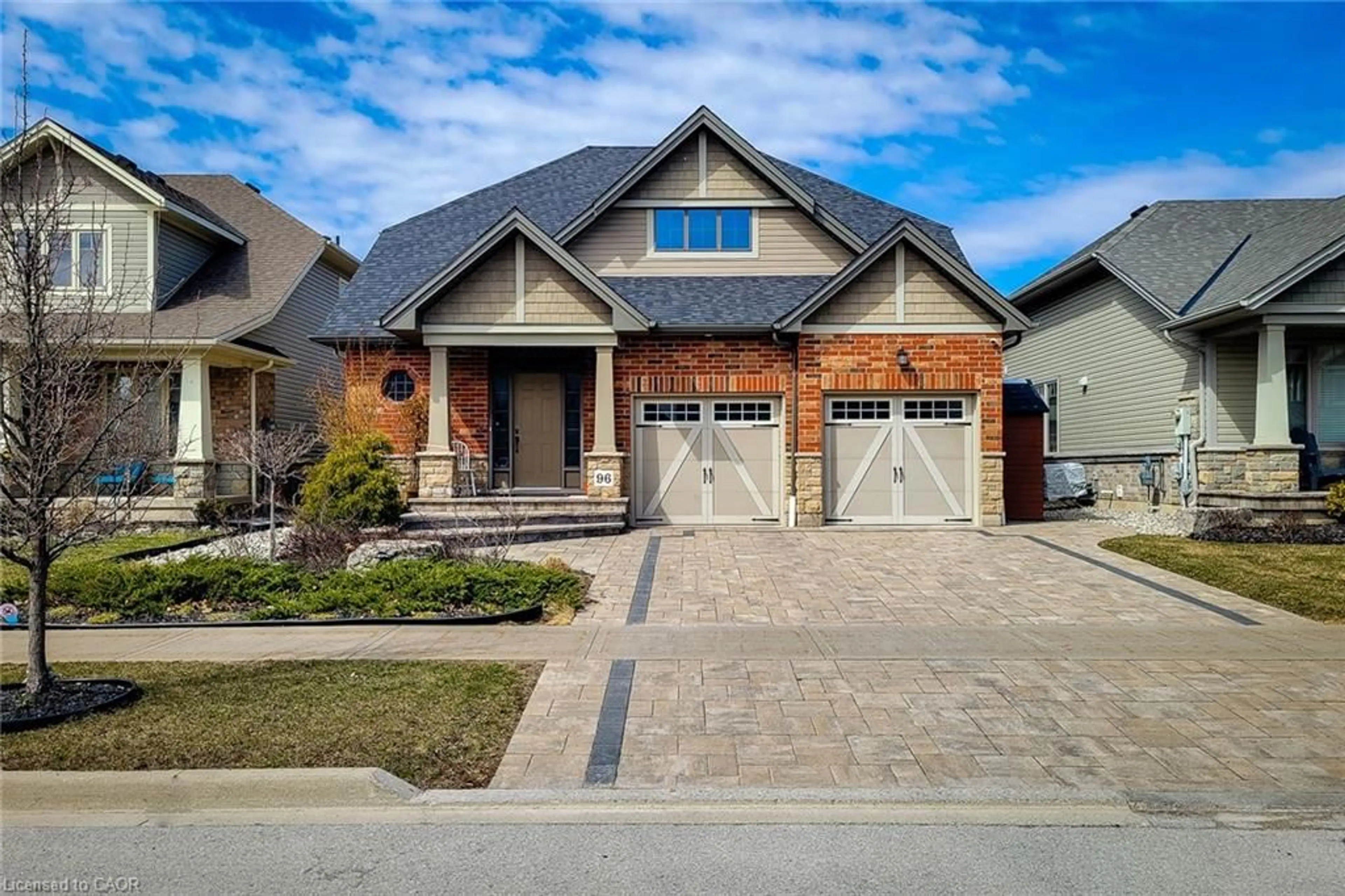 Home with brick exterior material, street for 96 Anastasia Blvd, Smithville Ontario L0R 2A0