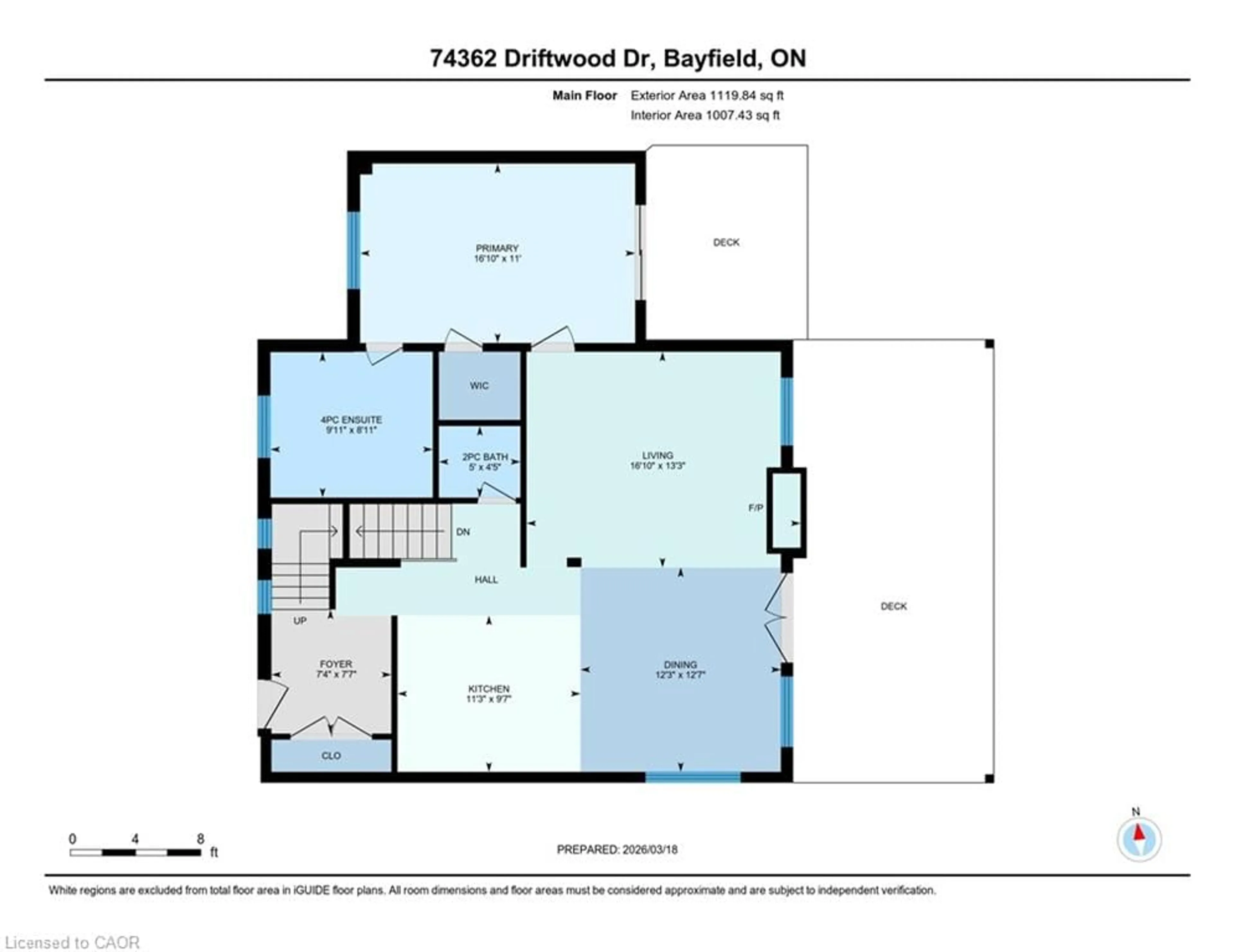 Floor plan for 74362 Driftwood Dr, Bayfield Ontario N0M 1G0