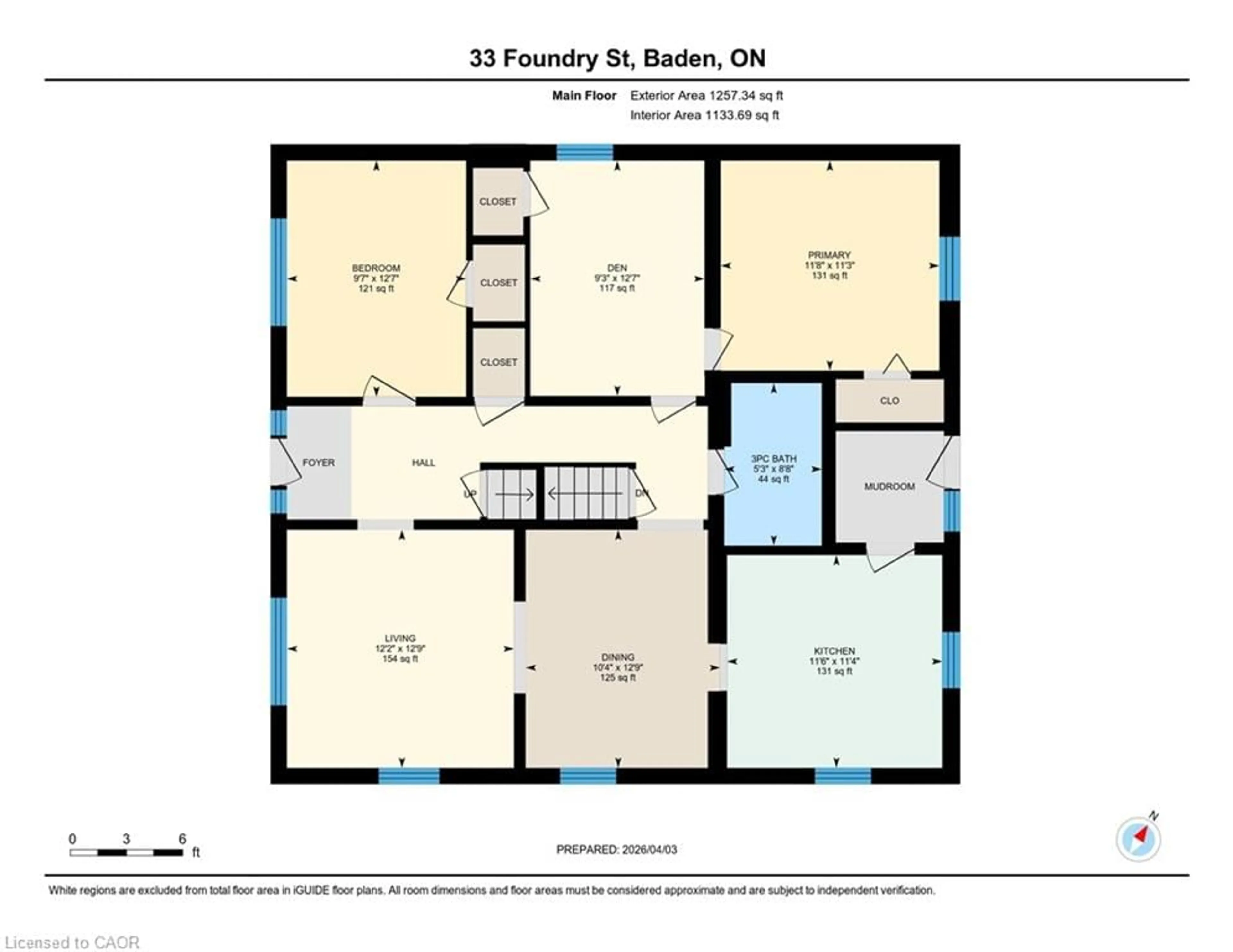 Floor plan for 33 Foundry St, Baden Ontario N3A 2P7