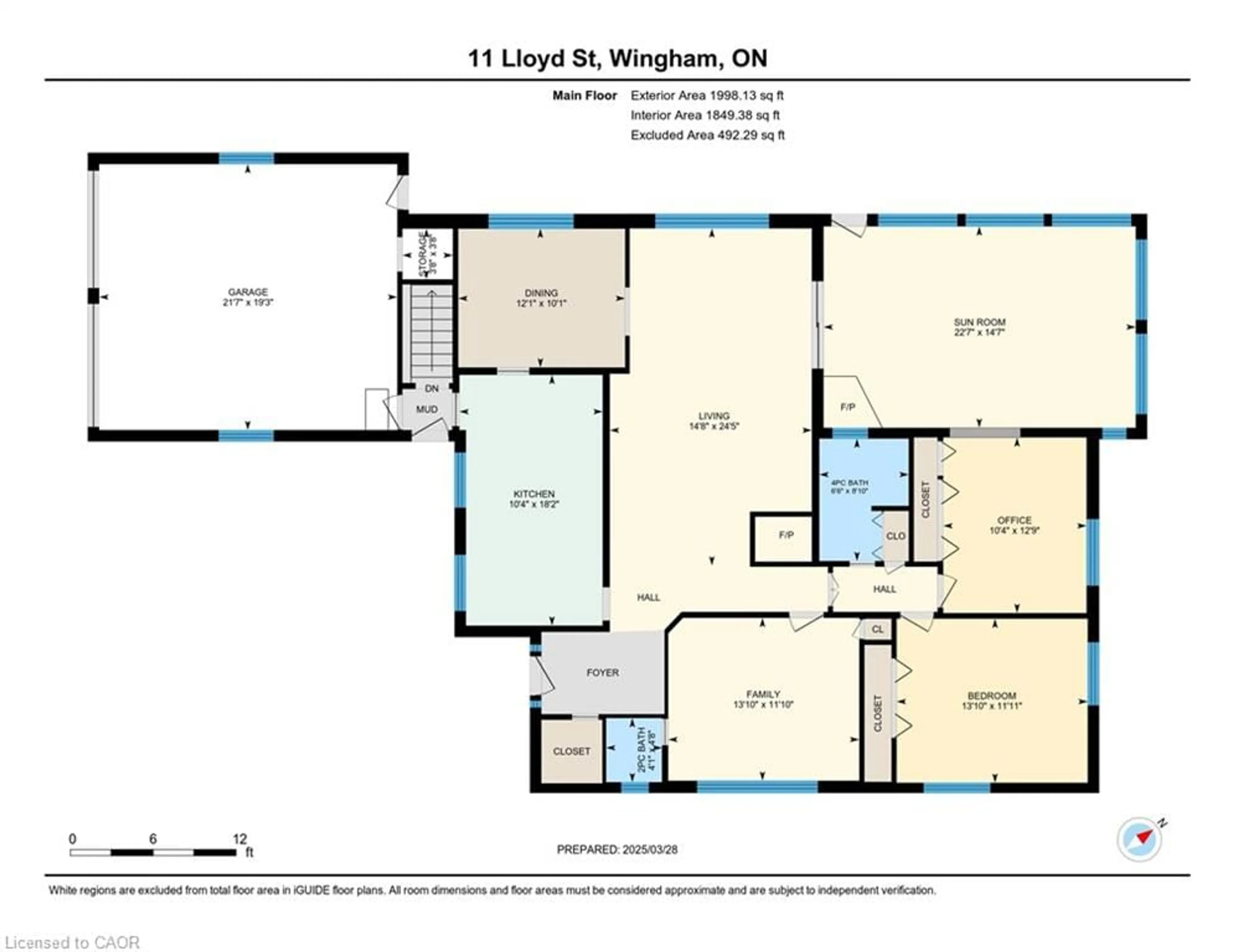Floor plan for 11 Lloyd St, Wingham Ontario N0G 2W0