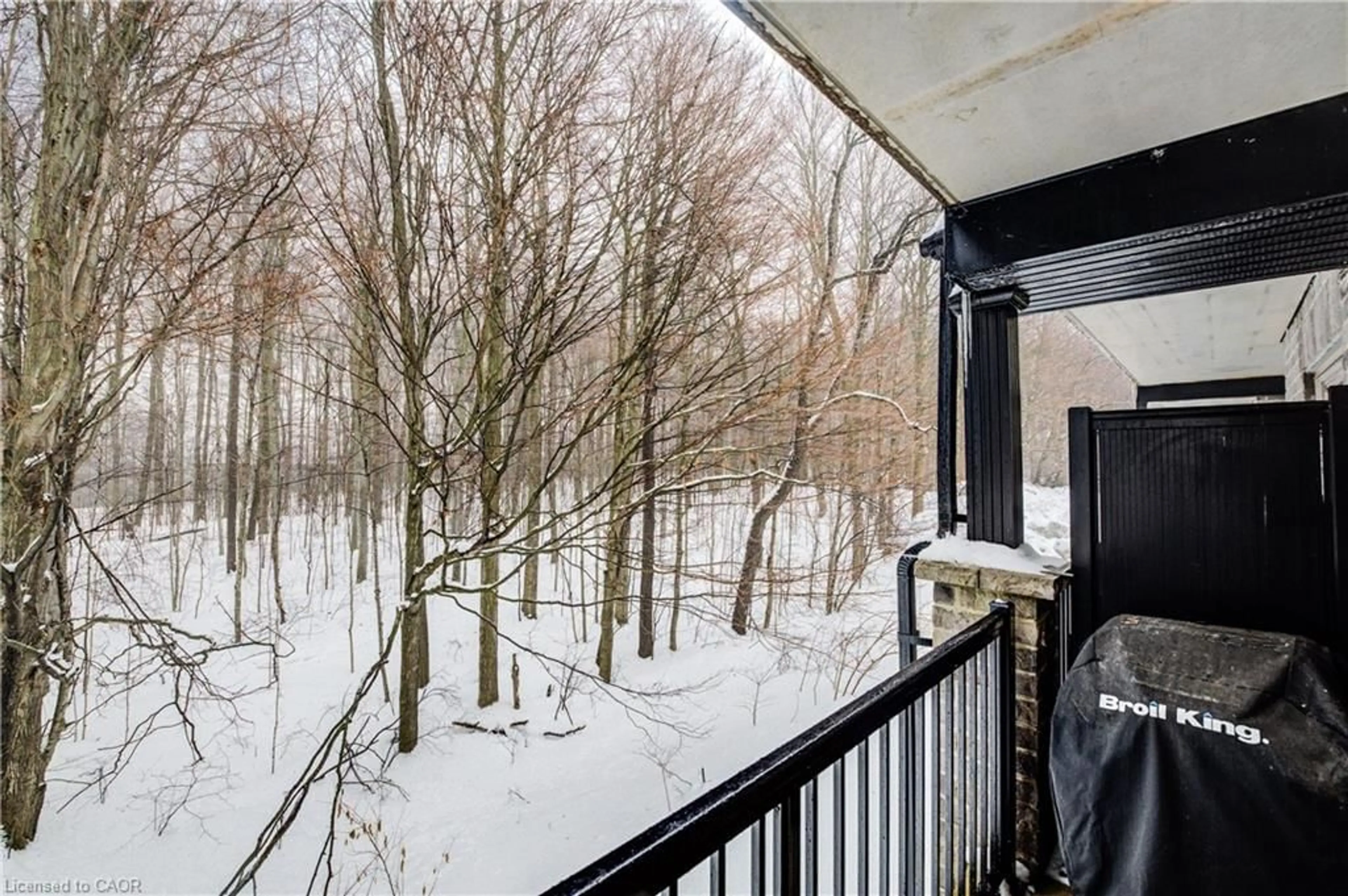 Balcony in the apartment, forest/trees view for 1989 Ottawa St #27A, Kitchener Ontario N2E 0G7