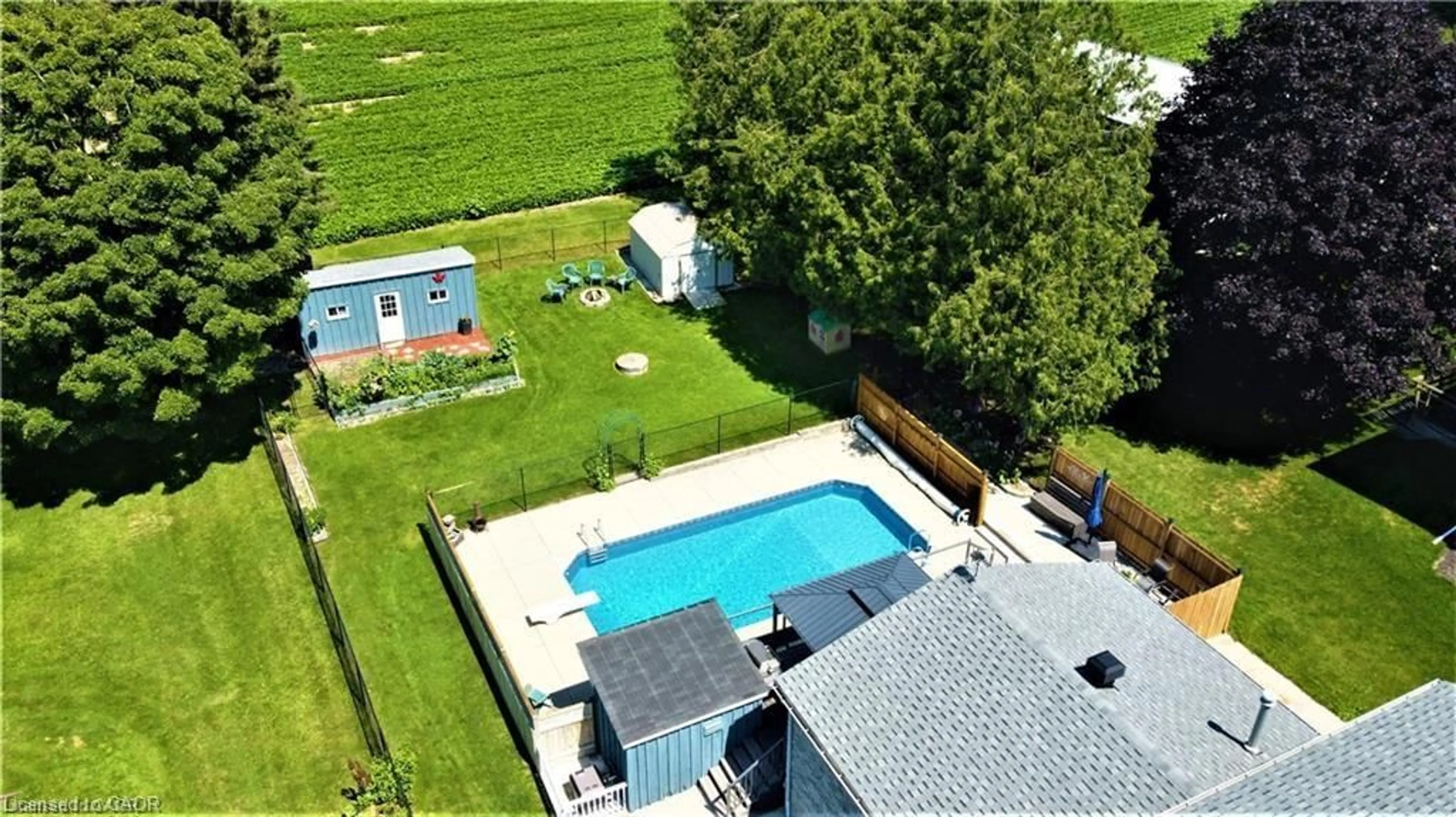 A pic from outside/outdoor area/front of a property/back of a property/a pic from drone, water/lake/river/ocean view for 26 Washington St, Washington Ontario N0J 1B0