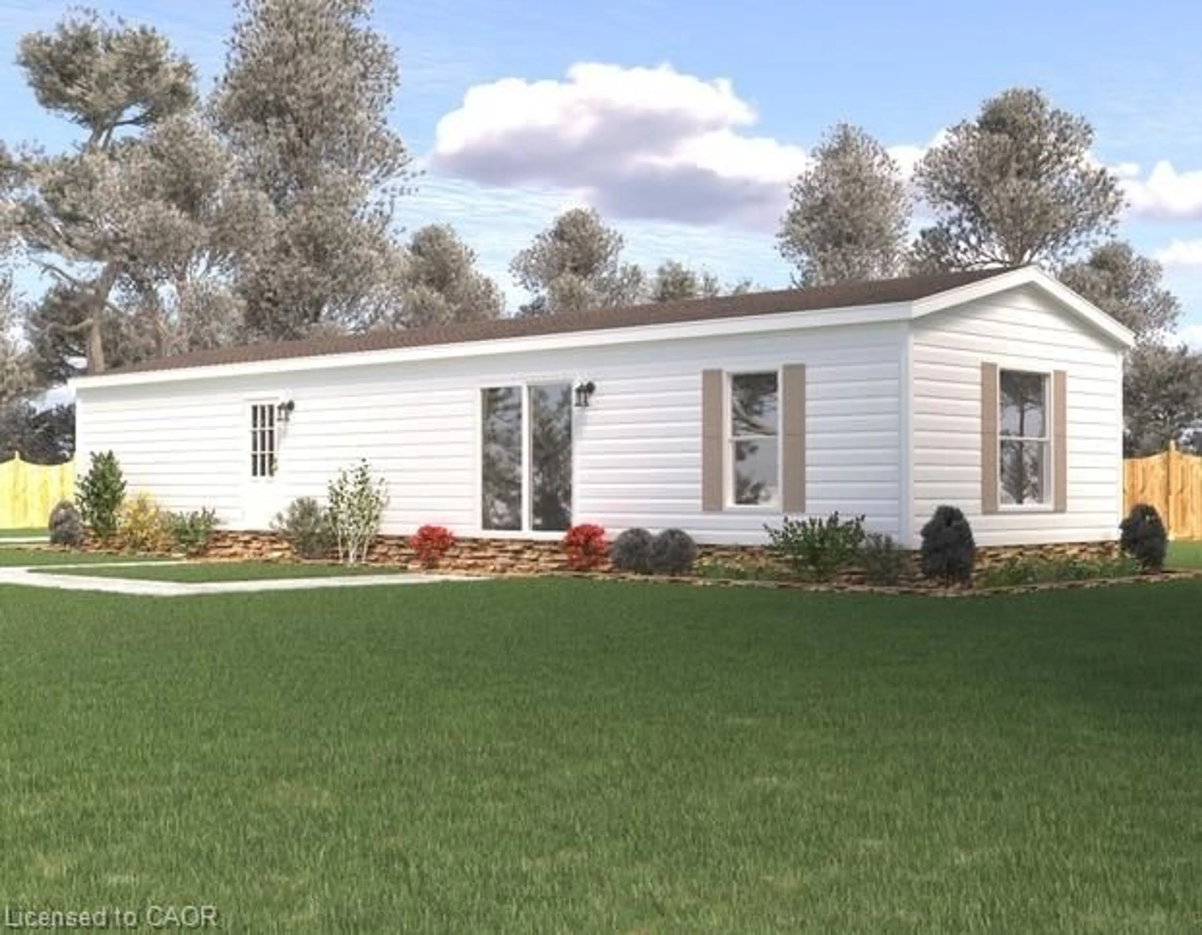 Home with vinyl exterior material, street for 99 Fourth Concession Rd #612, Burford Ontario N0E 1A0