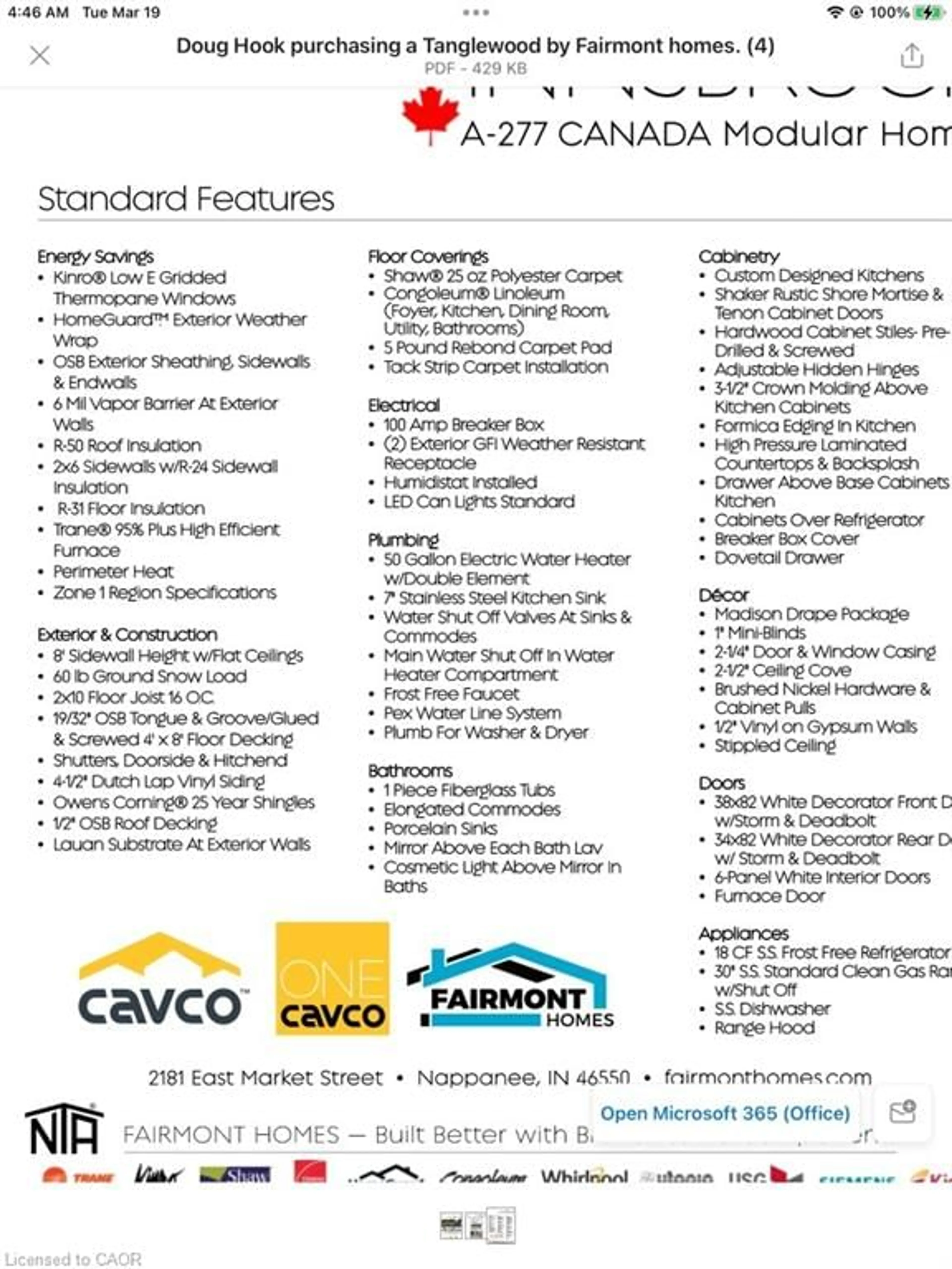 Home with vinyl exterior material, building for 99 Fourth Concession Rd #612, Burford Ontario N0E 1A0