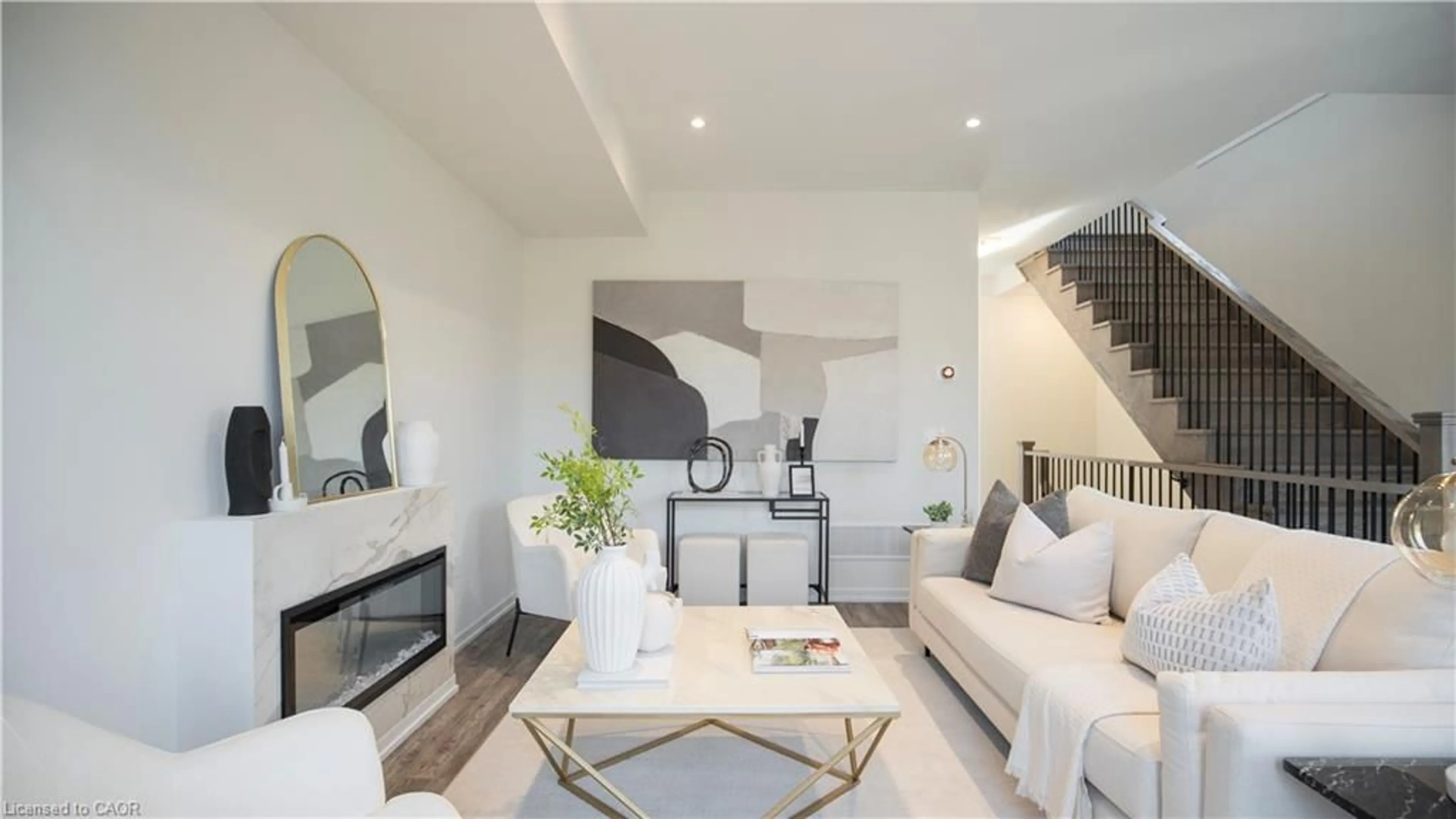 Living room with furniture, unknown for 21-170 Attwater Dr, Cambridge Ontario N1R 5S2