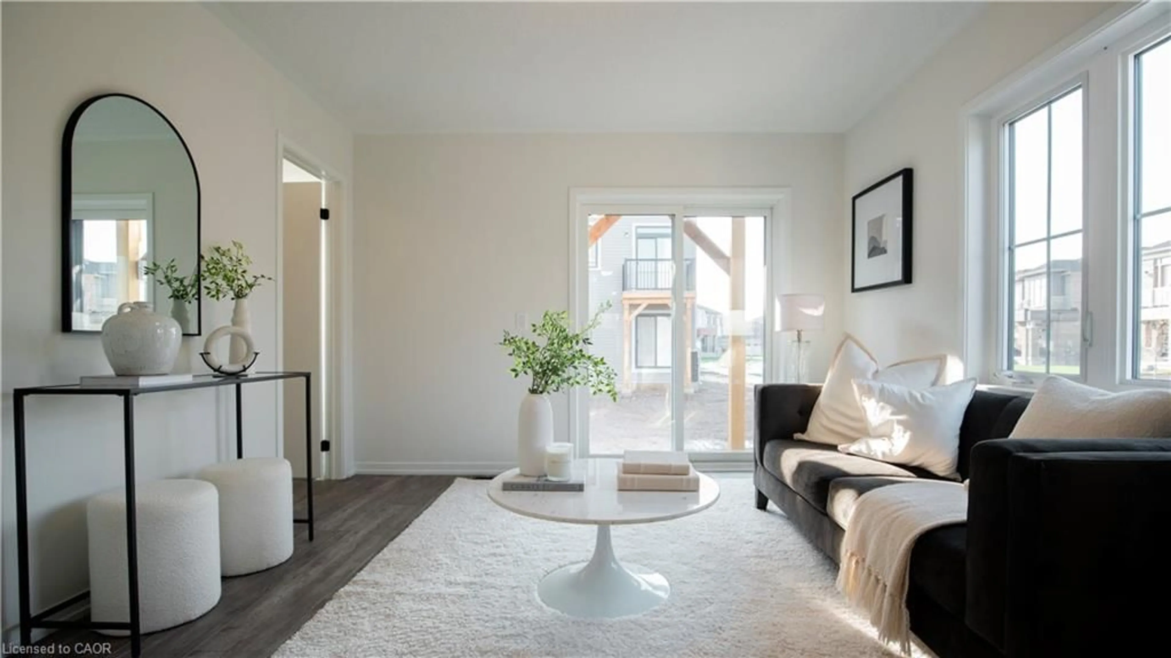 Living room with furniture, unknown for 21-170 Attwater Dr, Cambridge Ontario N1R 5S2