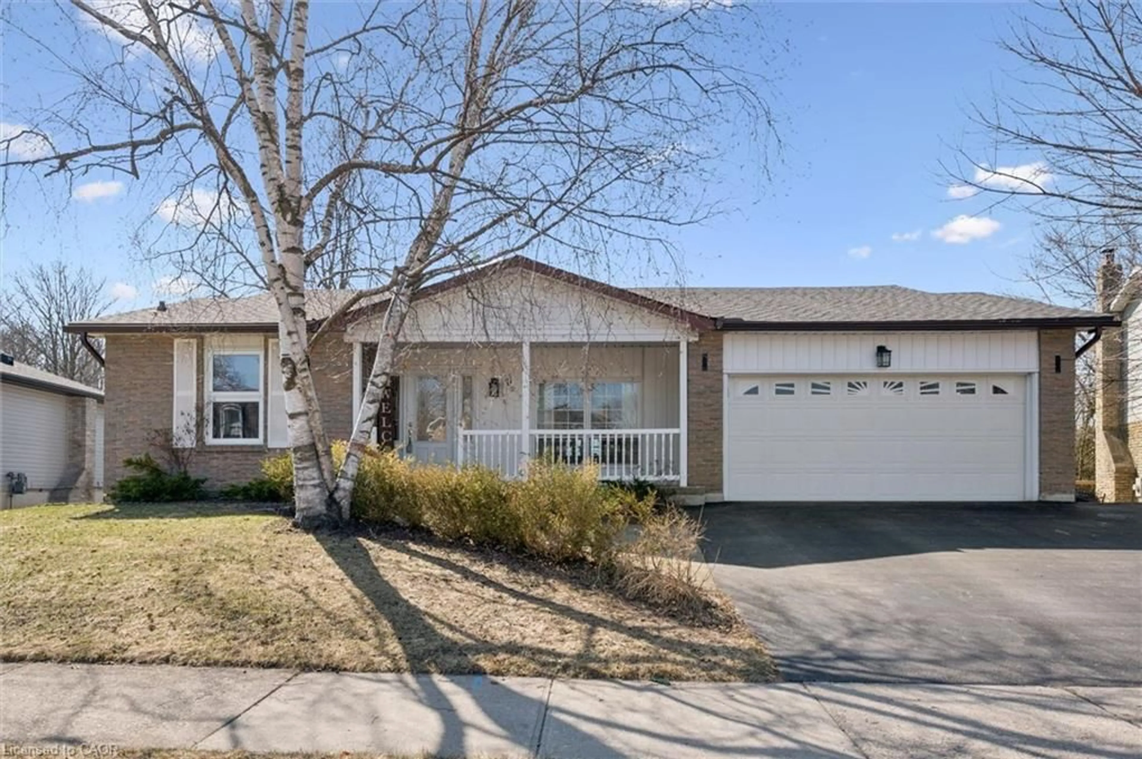 Home with vinyl exterior material, street for 11 Blue Spruce Crt, Kitchener Ontario N2N 1L2