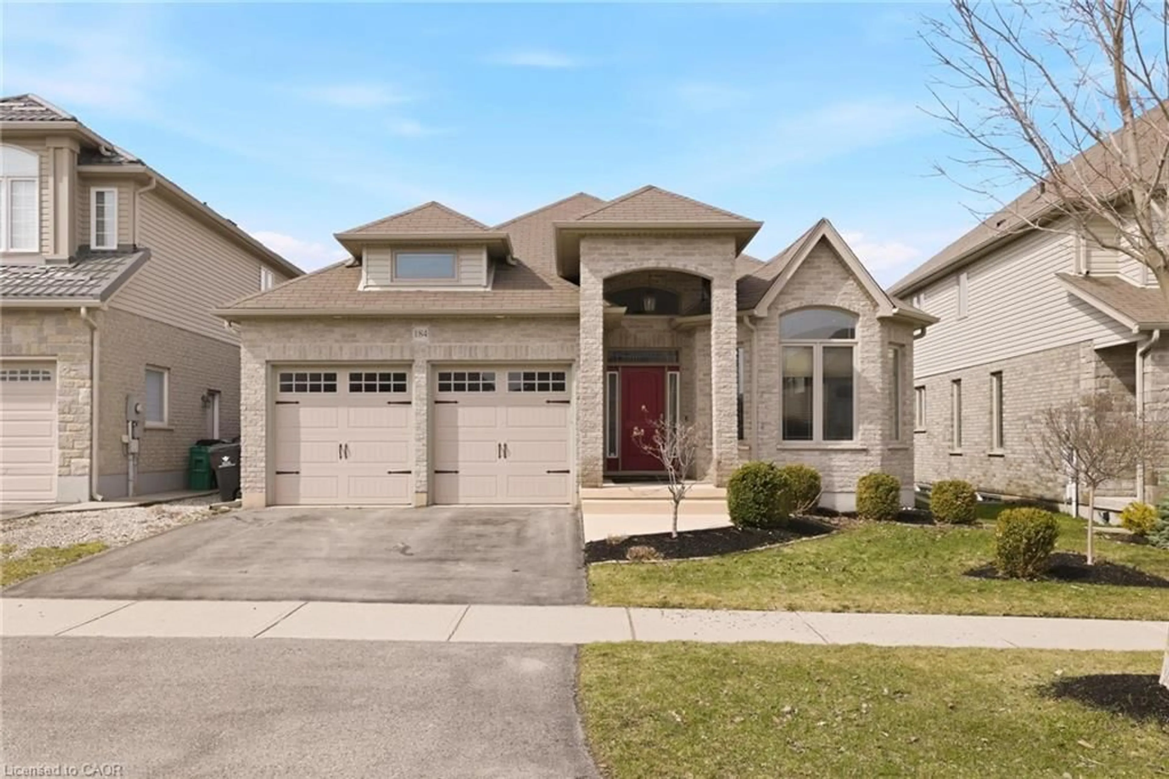 Home with brick exterior material, street for 184 Townsend Dr, Breslau Ontario N0B 1M0