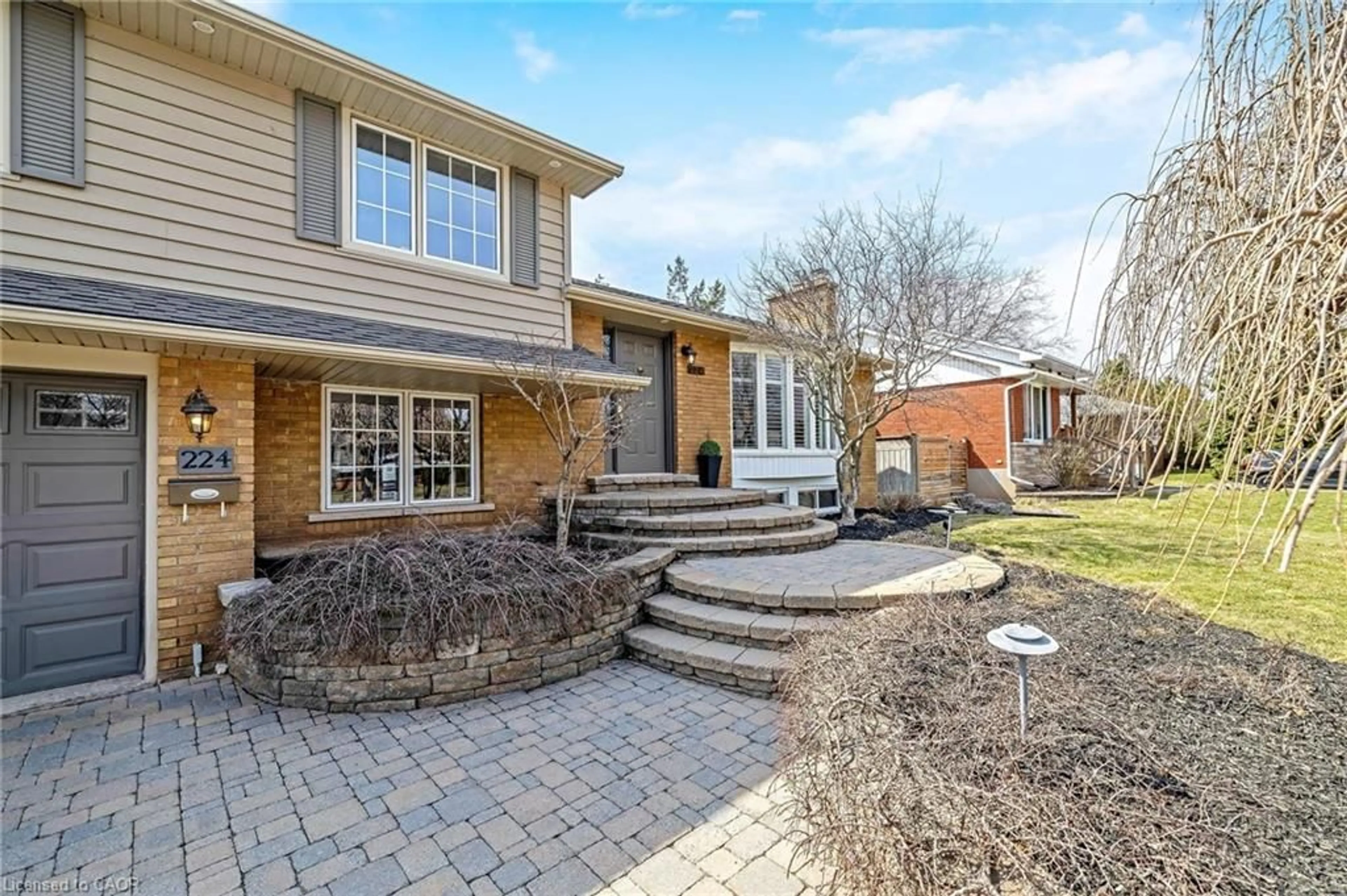 Home with brick exterior material, street for 224 White Pines Dr, Burlington Ontario L7L 4E7