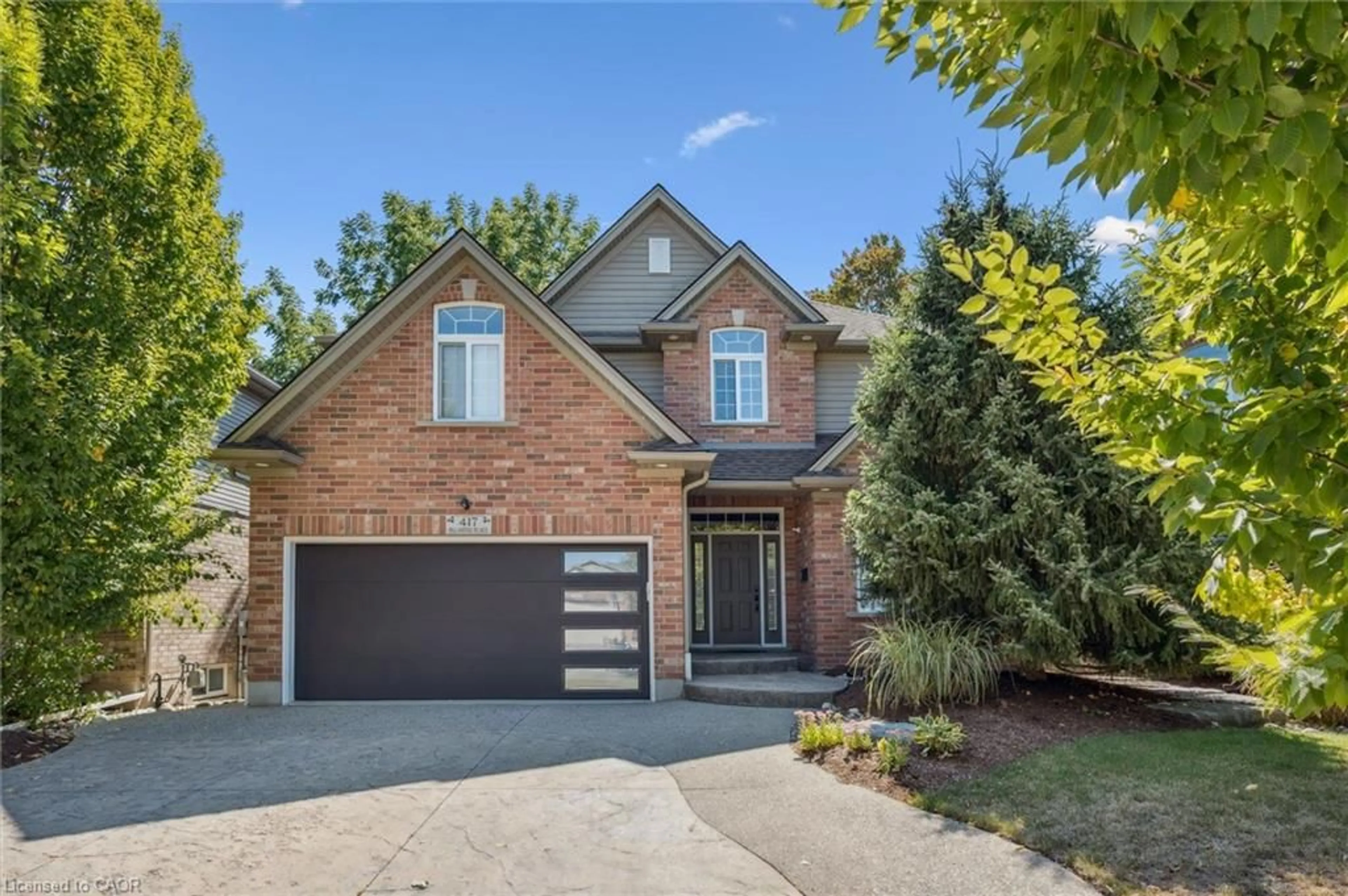 Home with brick exterior material, street for 417 Palamino Pl, Waterloo Ontario N2K 4K5