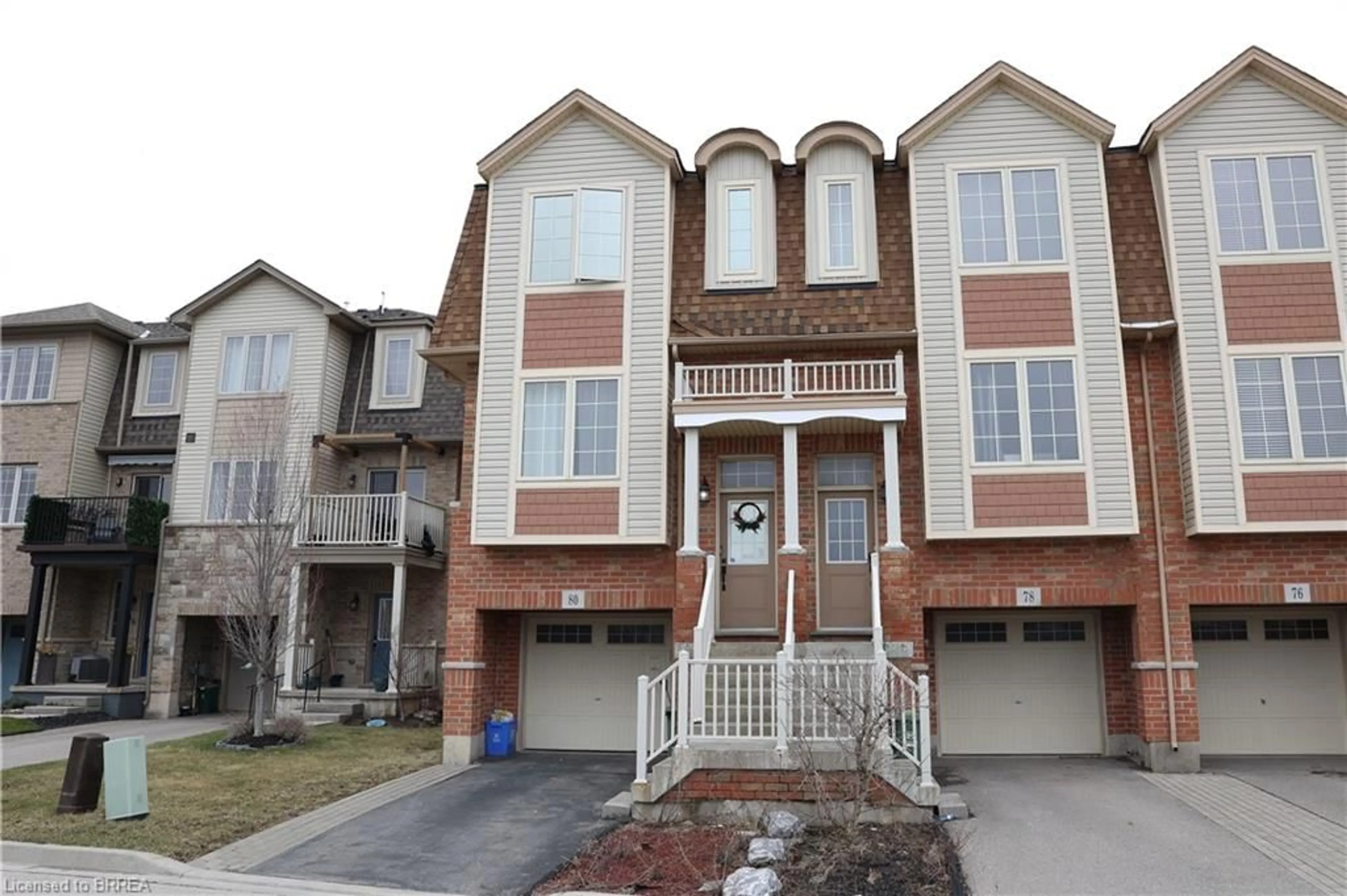 Home with brick exterior material, street for 80 Westbank Trail, Stoney Creek Ontario L8J 0H5