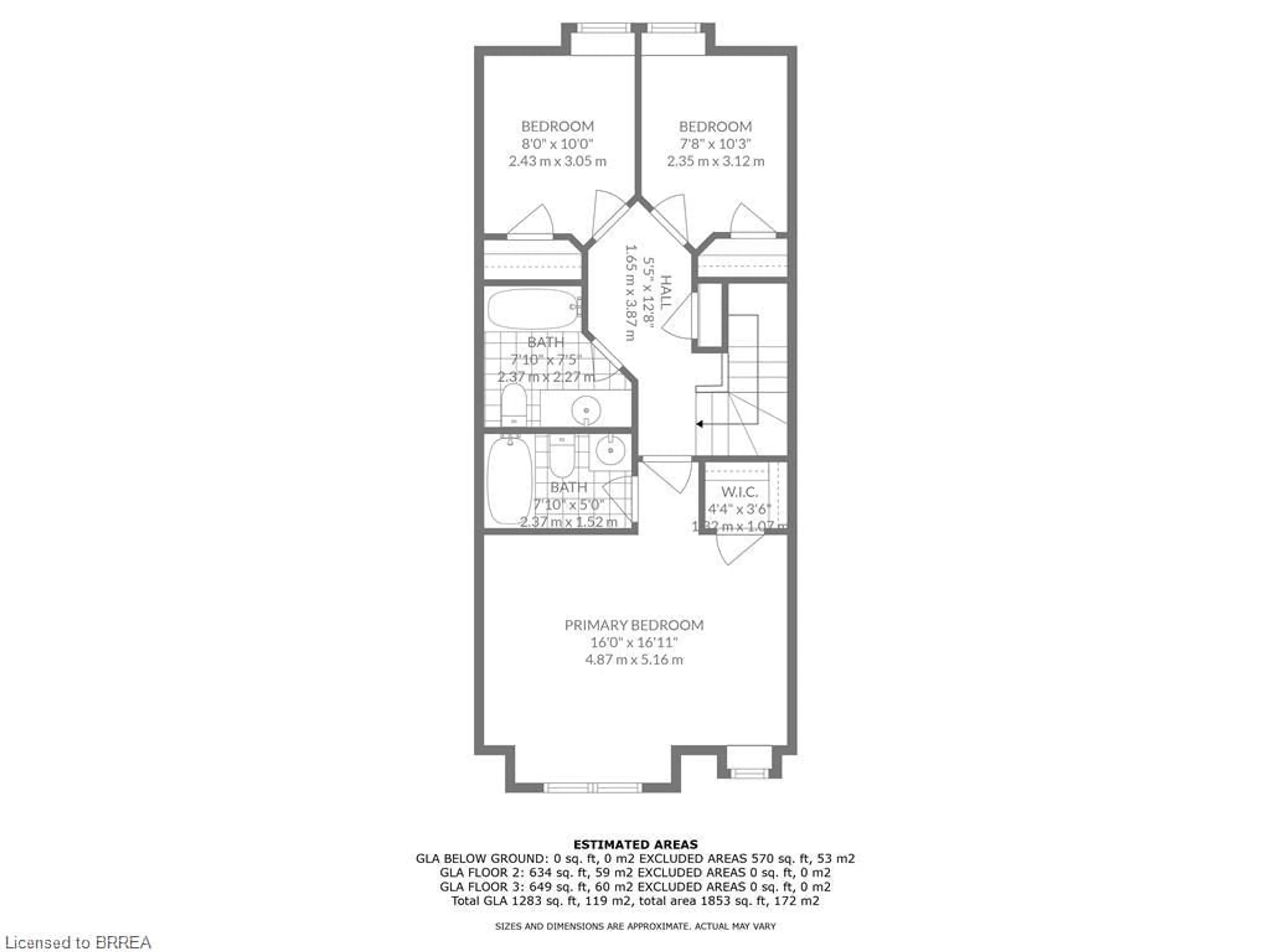Floor plan for 80 Westbank Trail, Stoney Creek Ontario L8J 0H5