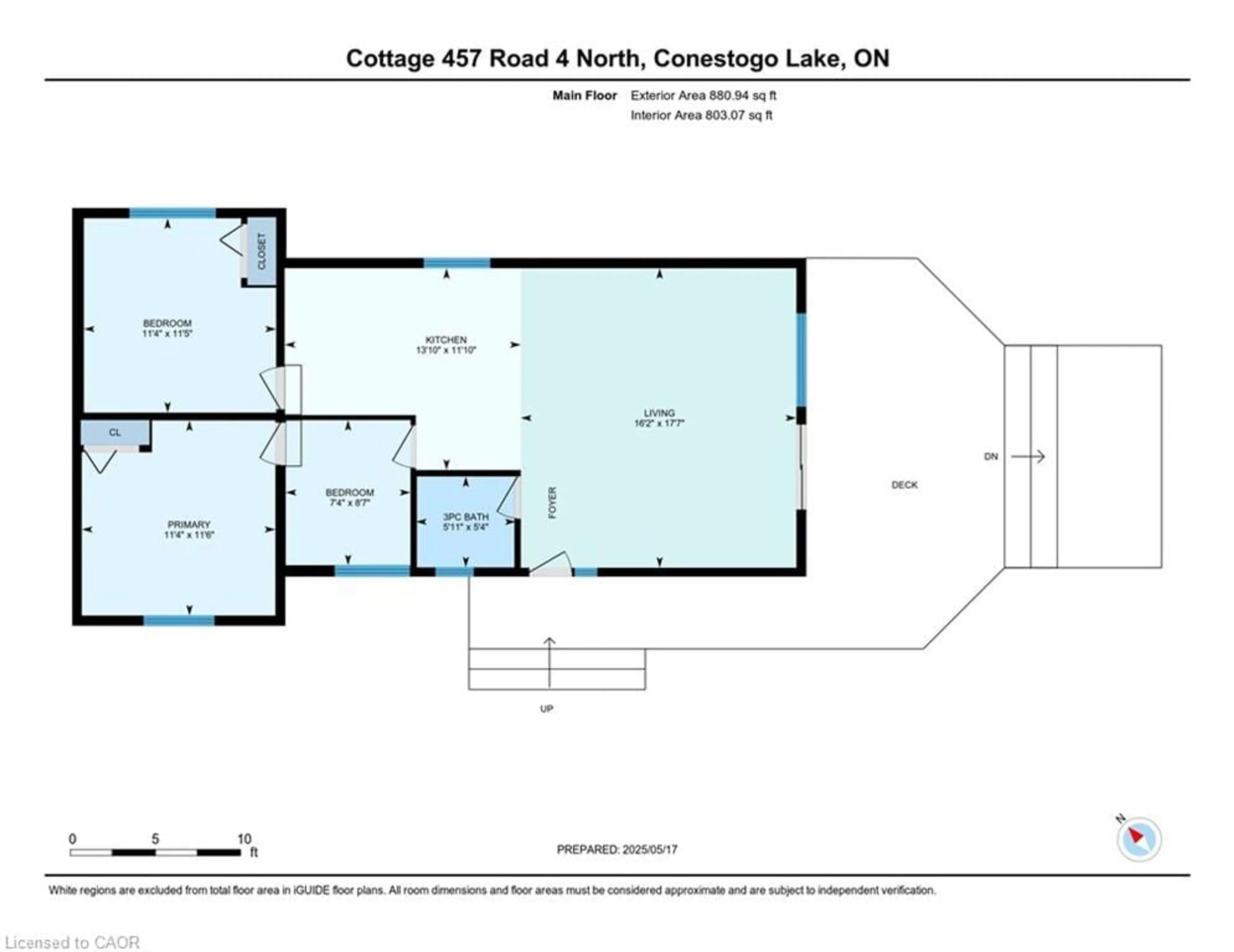 Floor plan for 457 Road 4, Conestogo Lake Ontario N0G 1P0