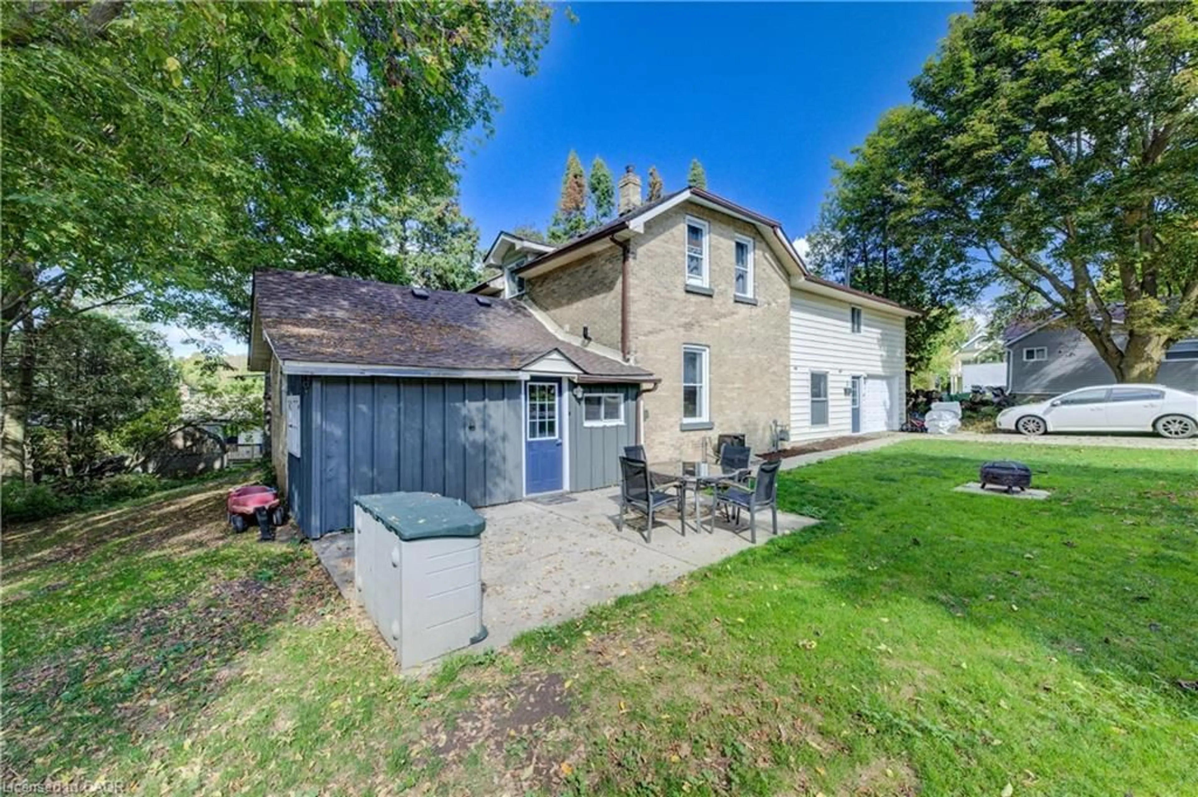 A pic from outside/outdoor area/front of a property/back of a property/a pic from drone, street for 3 Page St, Mount Forest Ontario N0G 2L3