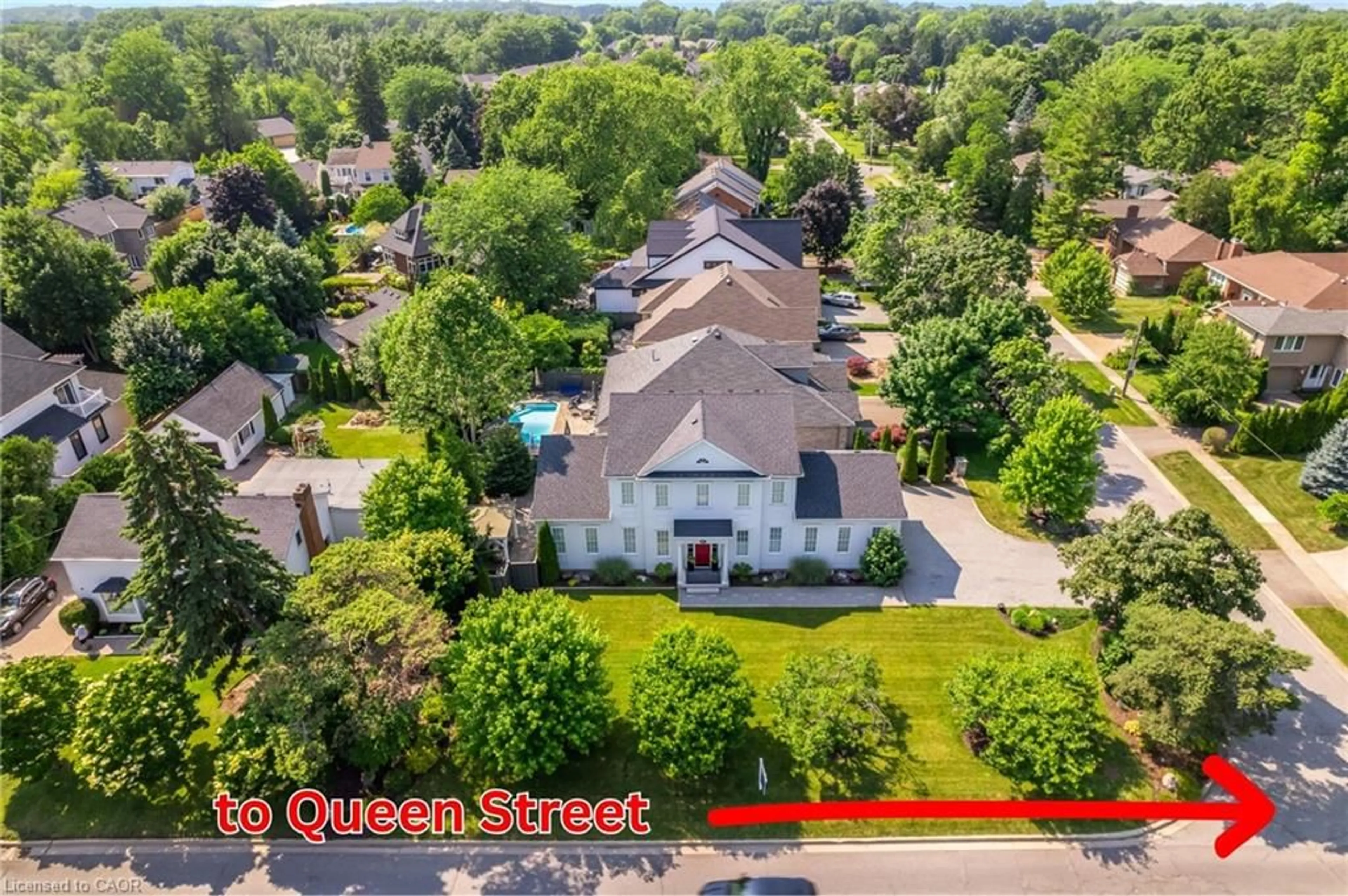 A pic from outside/outdoor area/front of a property/back of a property/a pic from drone, street for 507 Mississagua St, Niagara-on-the-Lake Ontario L0S 1J0