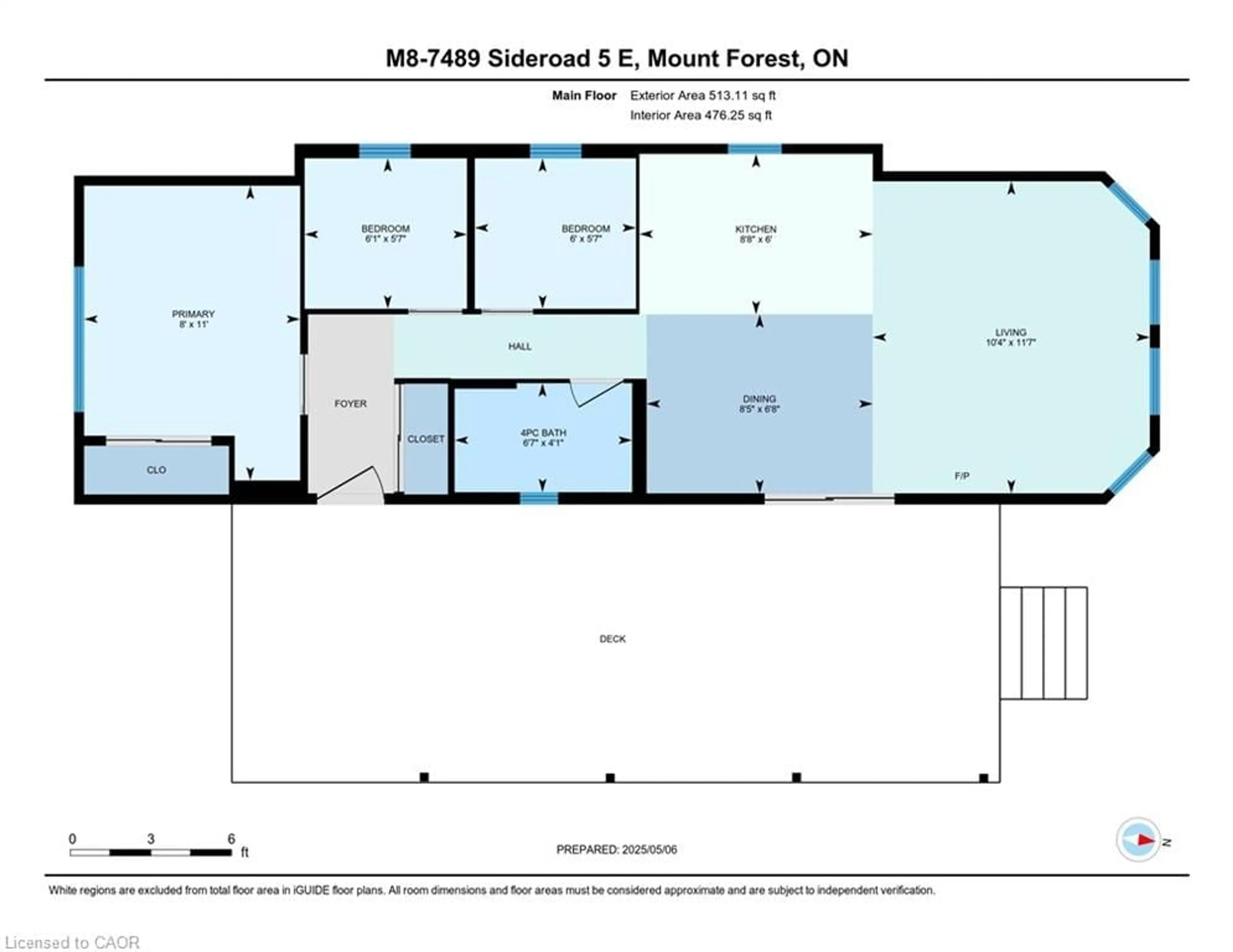 Floor plan for 8 Maple, Mount Forest Ontario N0G 2L0