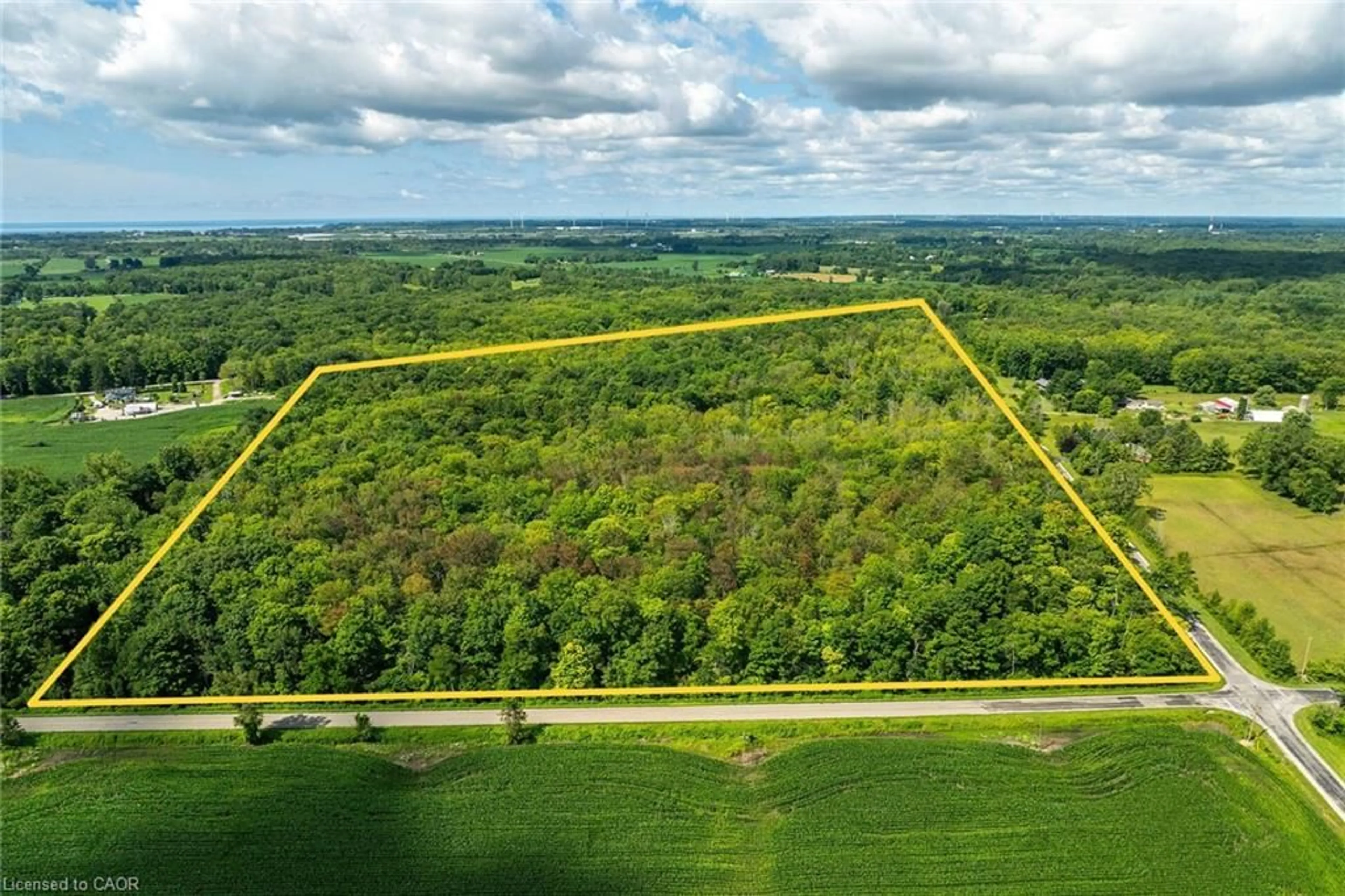 A pic from outside/outdoor area/front of a property/back of a property/a pic from drone, forest/trees view for 352 Moulton-Aiken Rd, Dunnville Ontario N1A 2W5