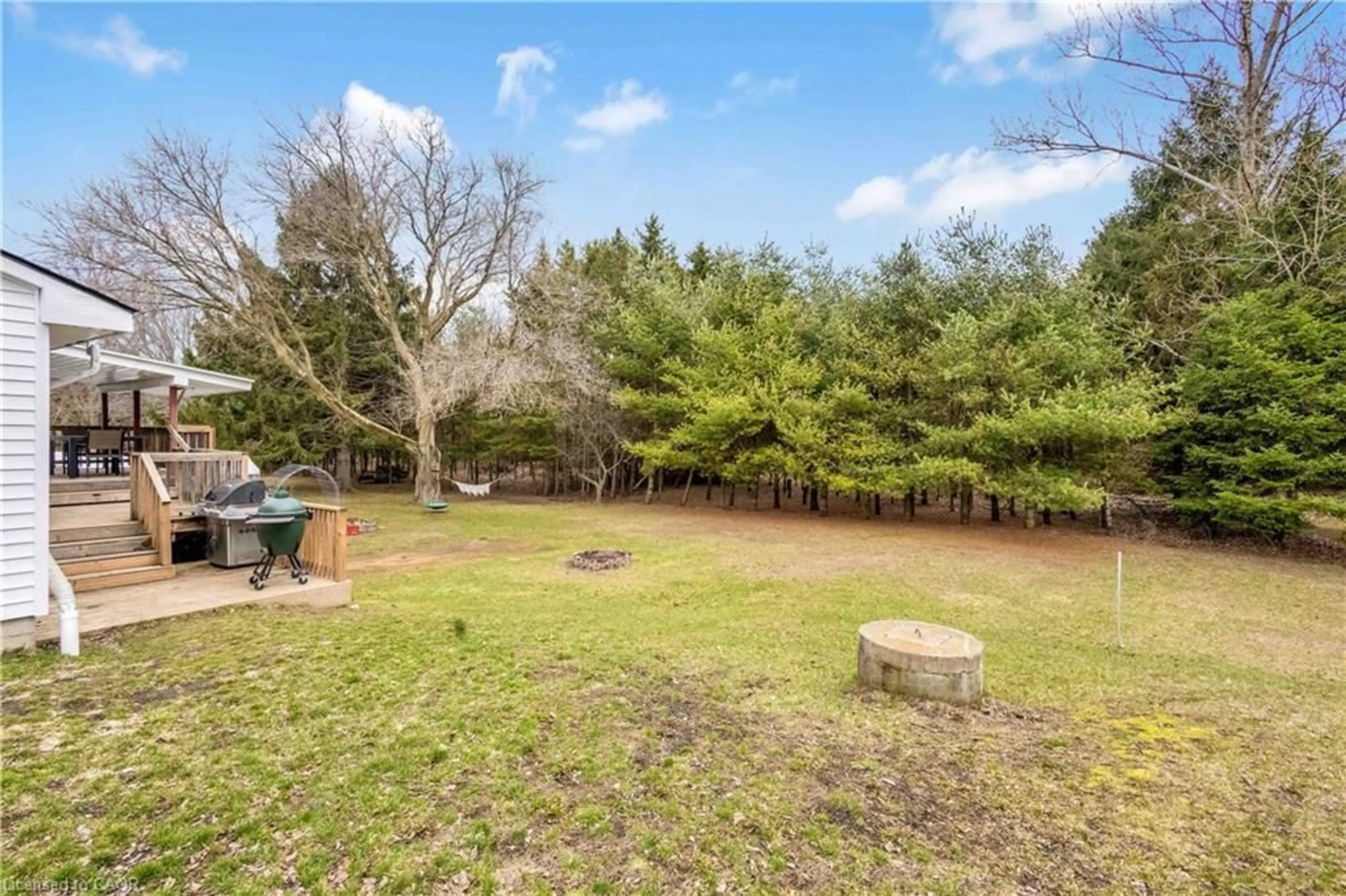 Patio, forest/trees view for 212 Charlotteville West Quarter Line Rd, St. Williams Ontario N0E 1P0