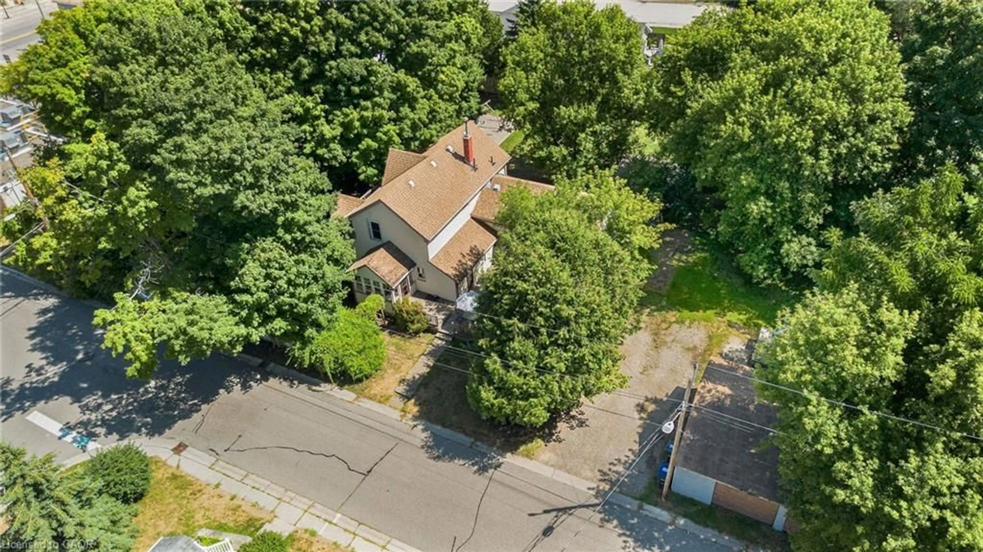 A pic from outside/outdoor area/front of a property/back of a property/a pic from drone, street for 2 Parsons Ave, Caledon East Ontario L7C 1G1