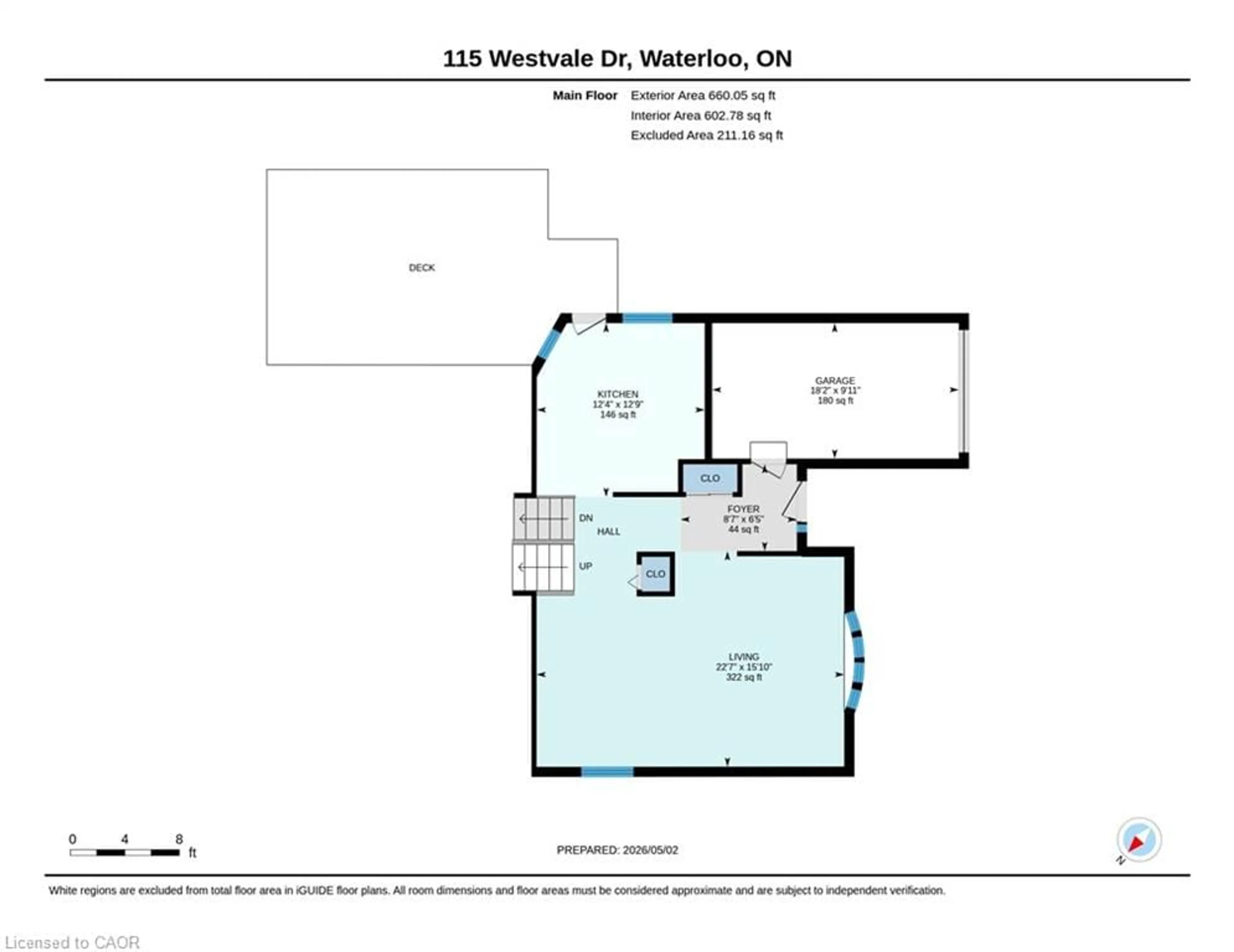 Floor plan for 115 Westvale Dr, Waterloo Ontario N2T 1K1
