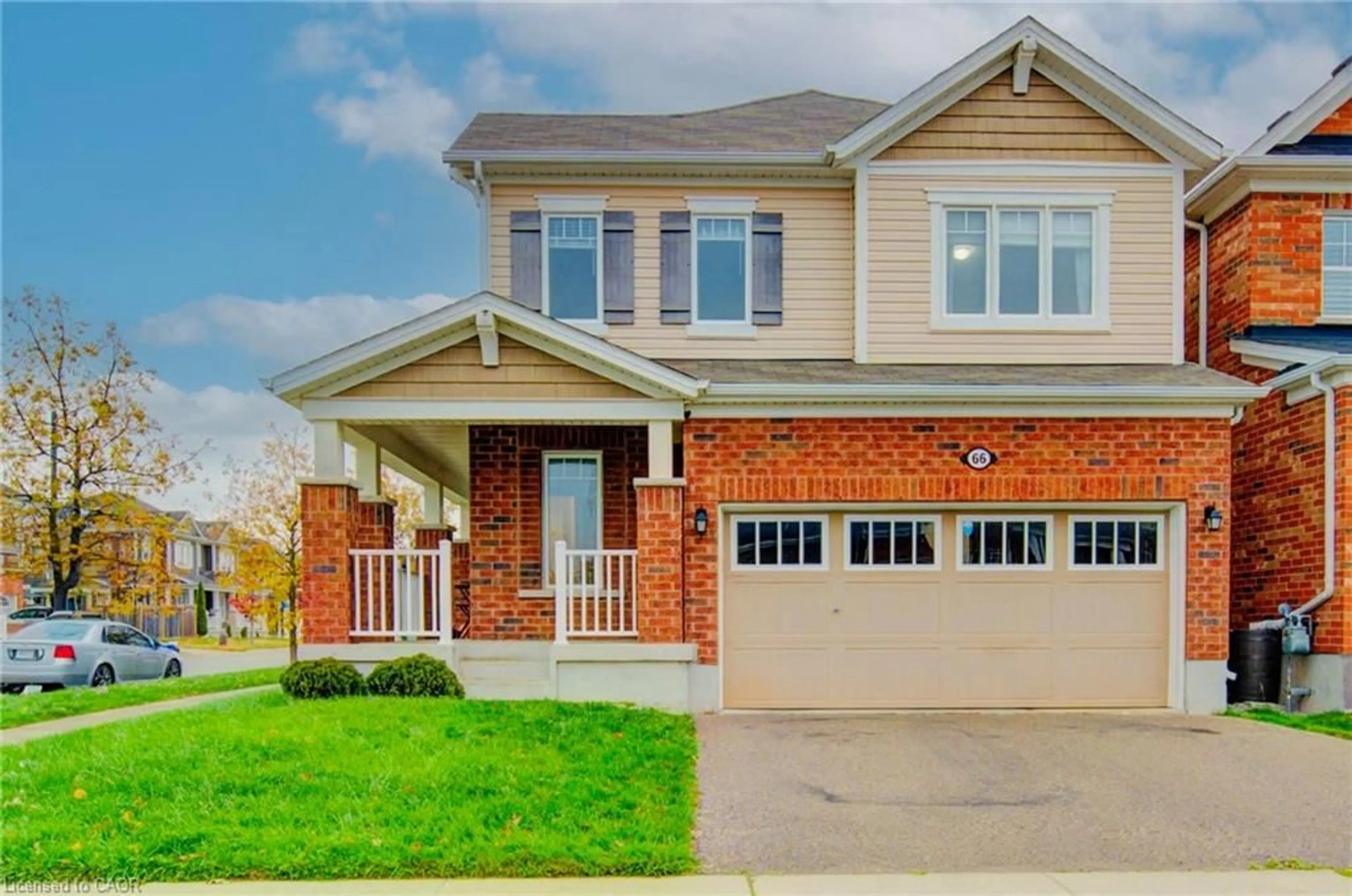 Home with brick exterior material, street for 66 Shoreacres Dr, Kitchener Ontario N2R 0K7