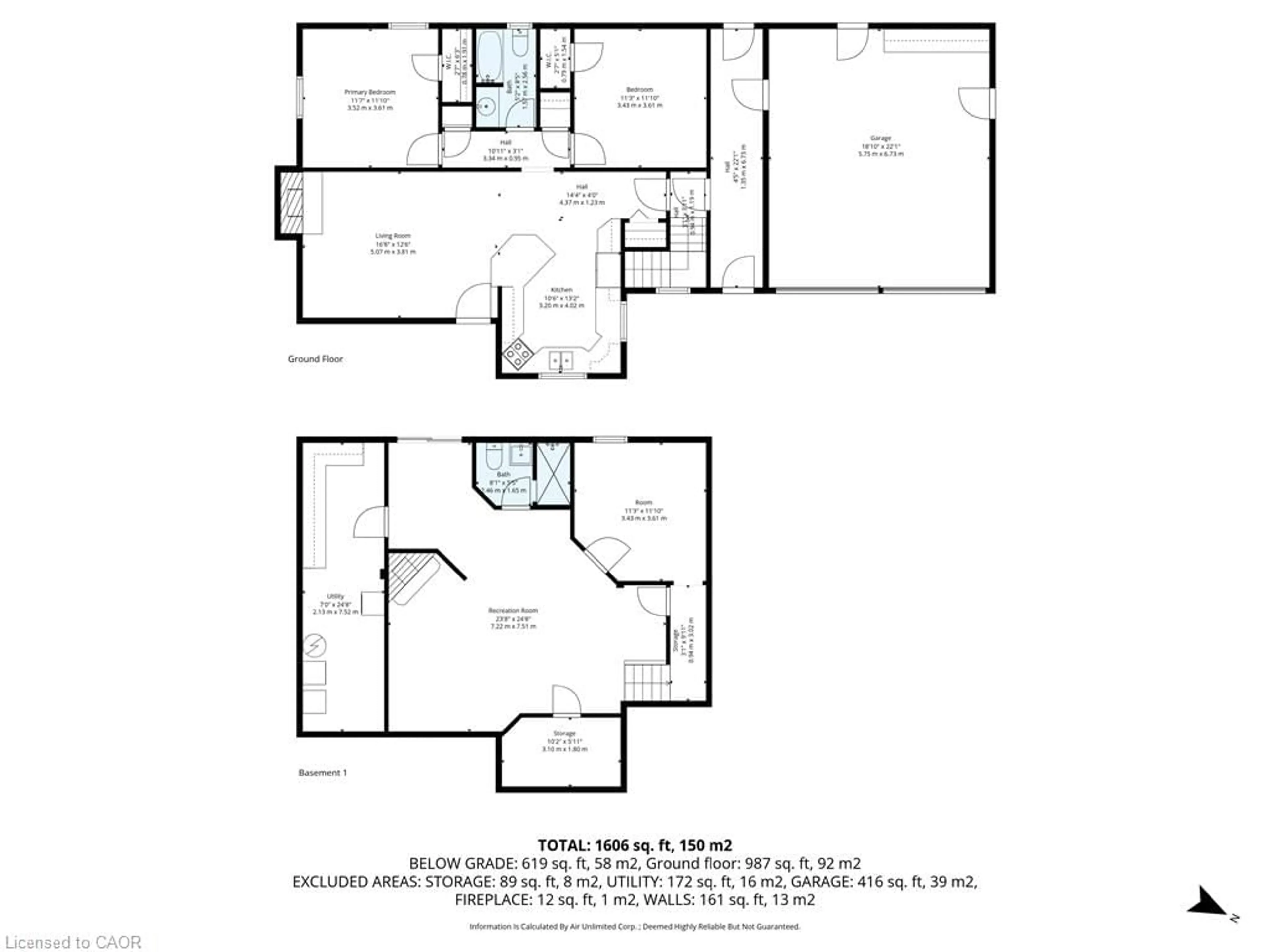 Floor plan for 3440 Simcoe St, Oshawa Ontario L1H 7K4