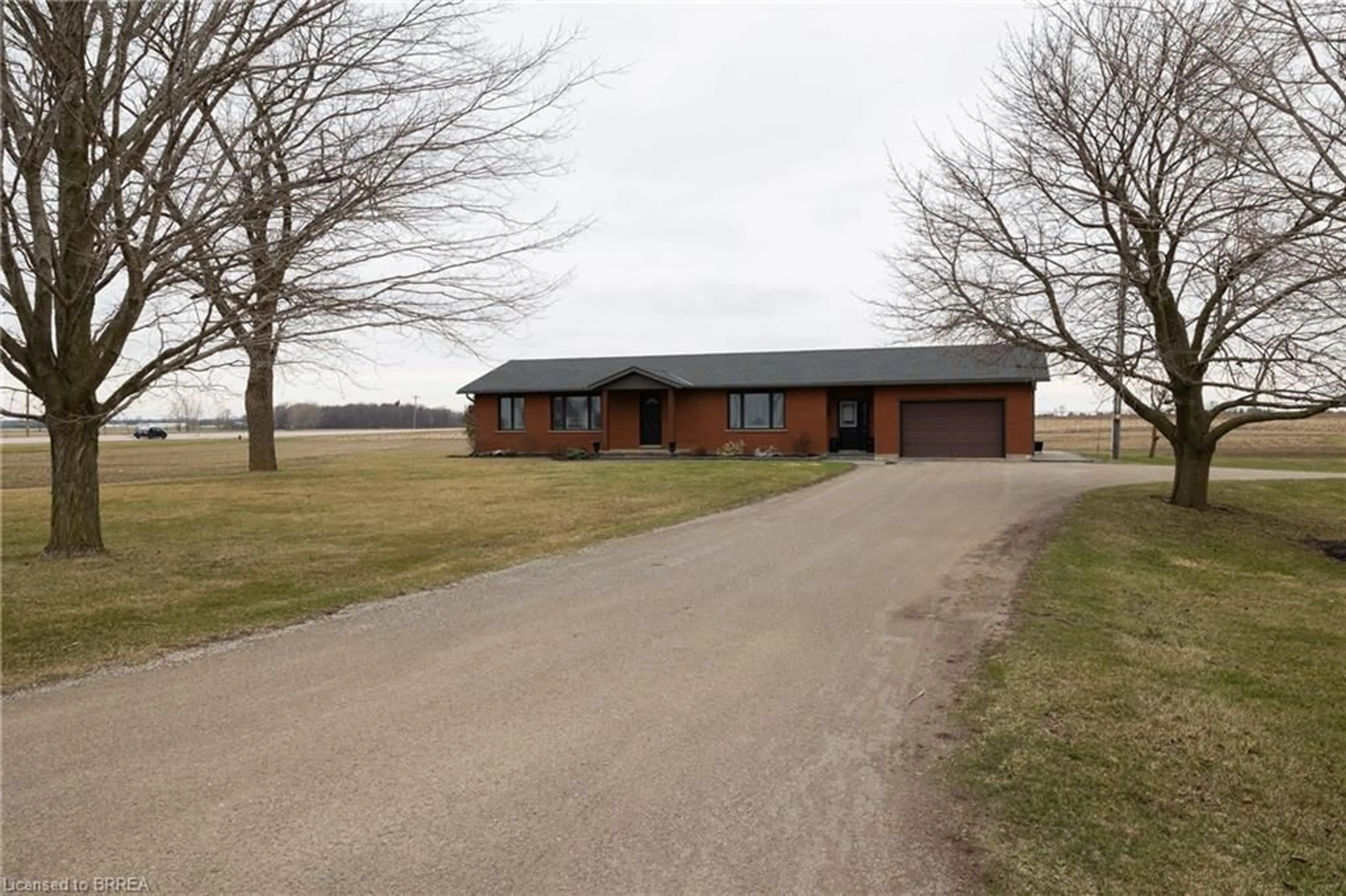 A pic from outside/outdoor area/front of a property/back of a property/a pic from drone, street for 58 Tenth Concession Rd, Burford Ontario N0E 1A0