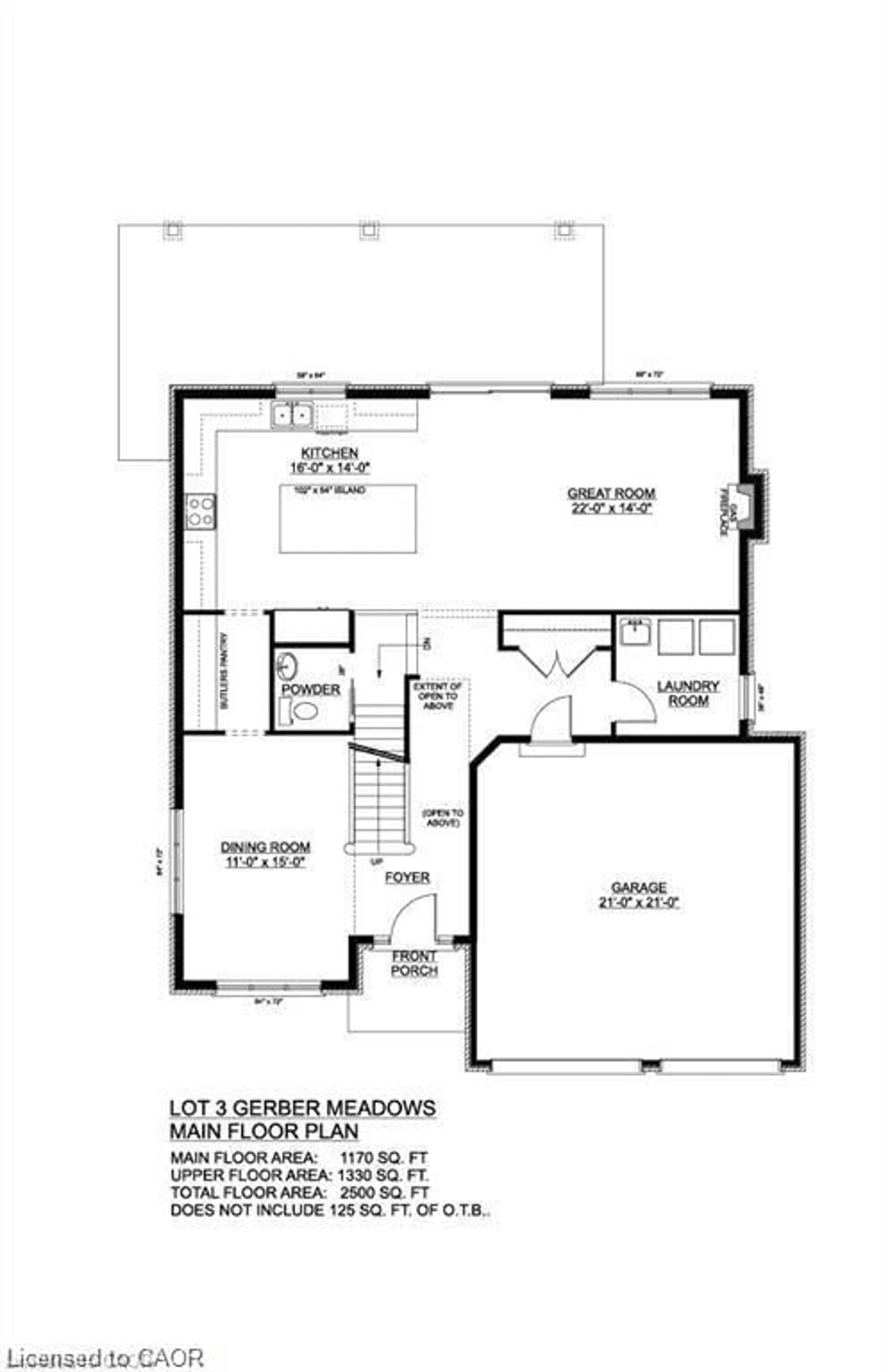 Floor plan for 39 Coulter St, Milverton Ontario N0K 1M0
