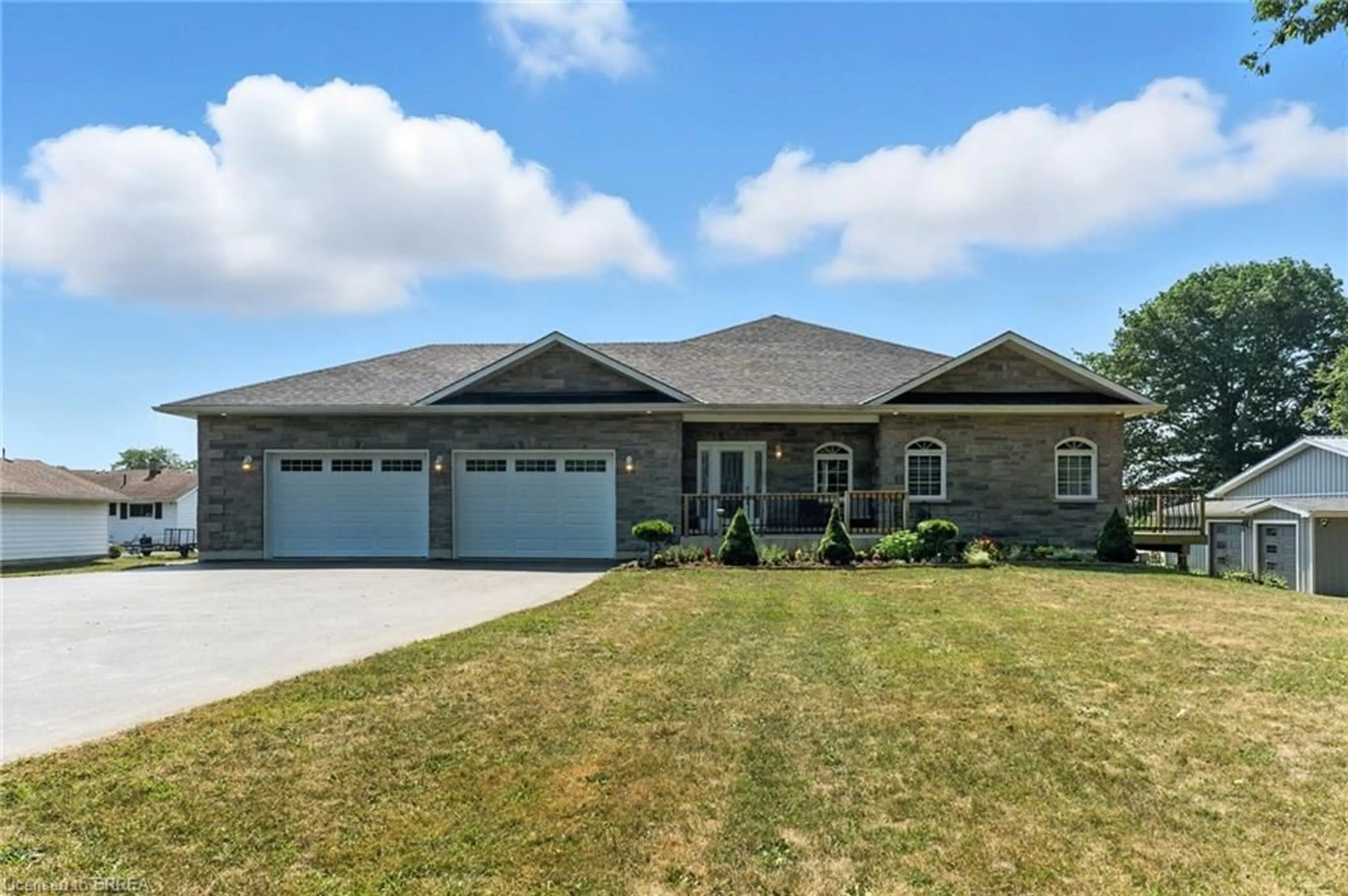Home with vinyl exterior material, street for 1026 Front Rd, St. Williams Ontario N0E 1P0