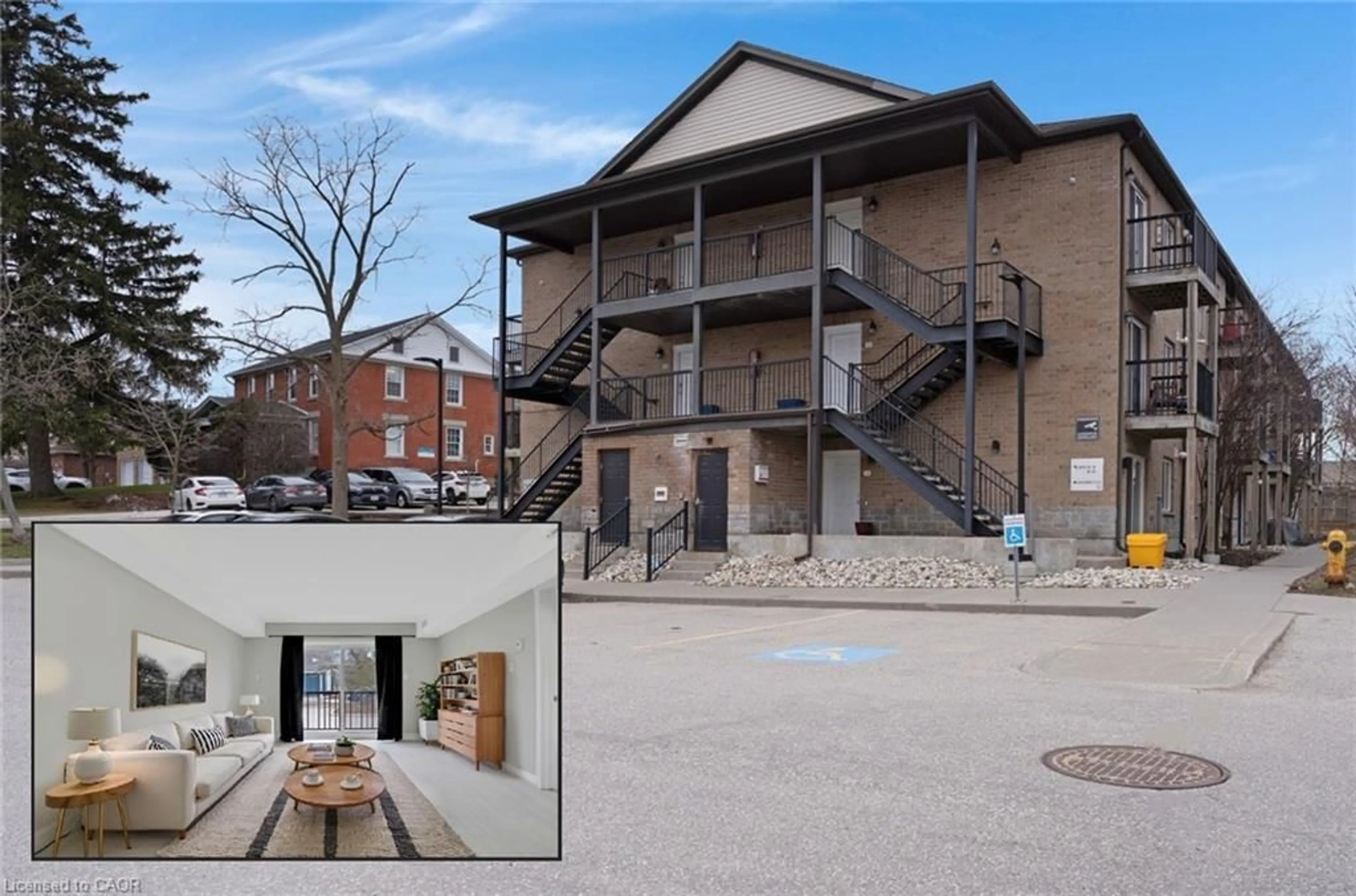 A pic from outside/outdoor area/front of a property/back of a property/a pic from drone, building for 185 Windale Cres #5D, Kitchener Ontario N2E 0G3