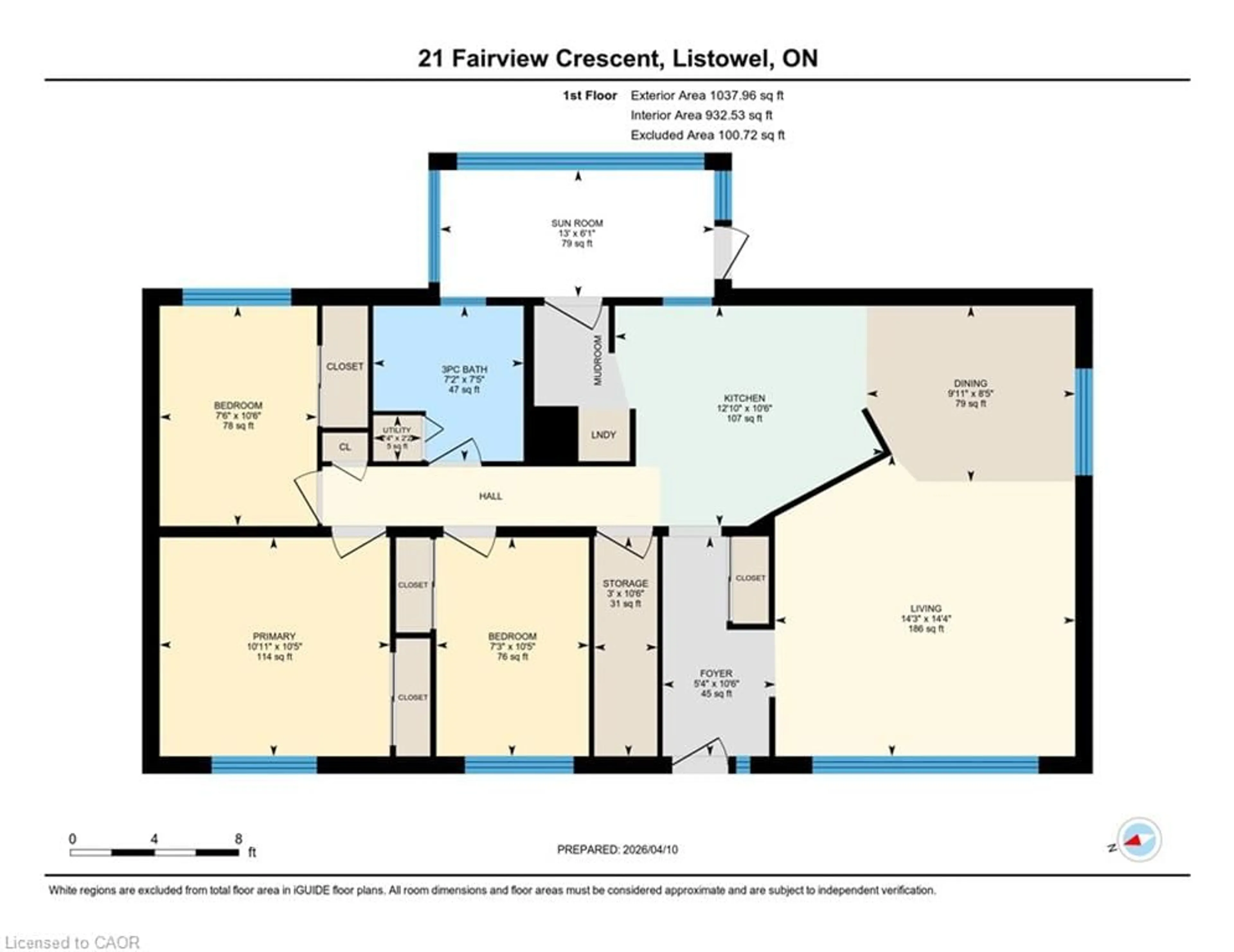 Floor plan for 21 Fairview Cres, Listowel Ontario N4W 3G8