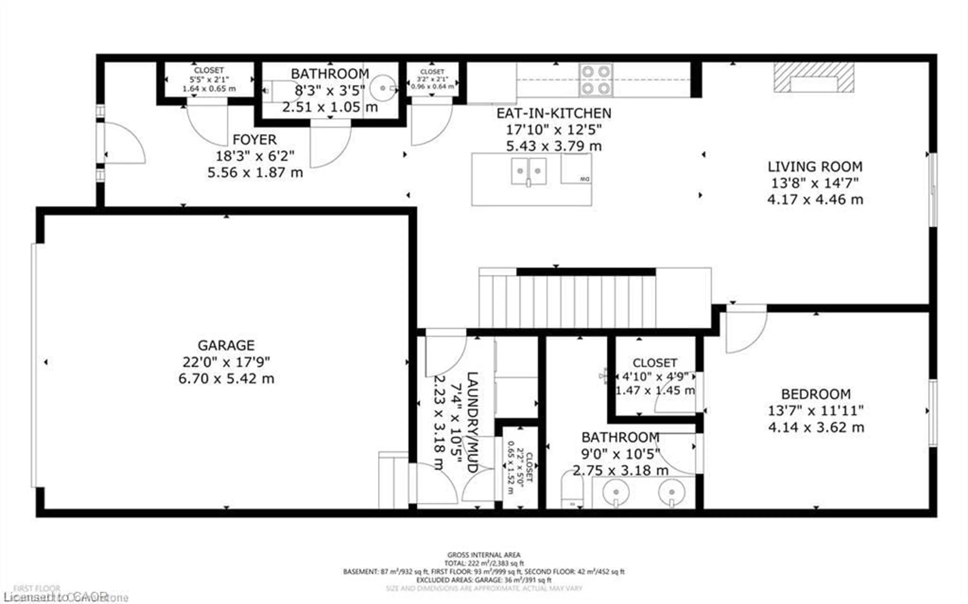Floor plan for 30 Serviceberry Lane #34, Simcoe Ontario N3Y 0E7