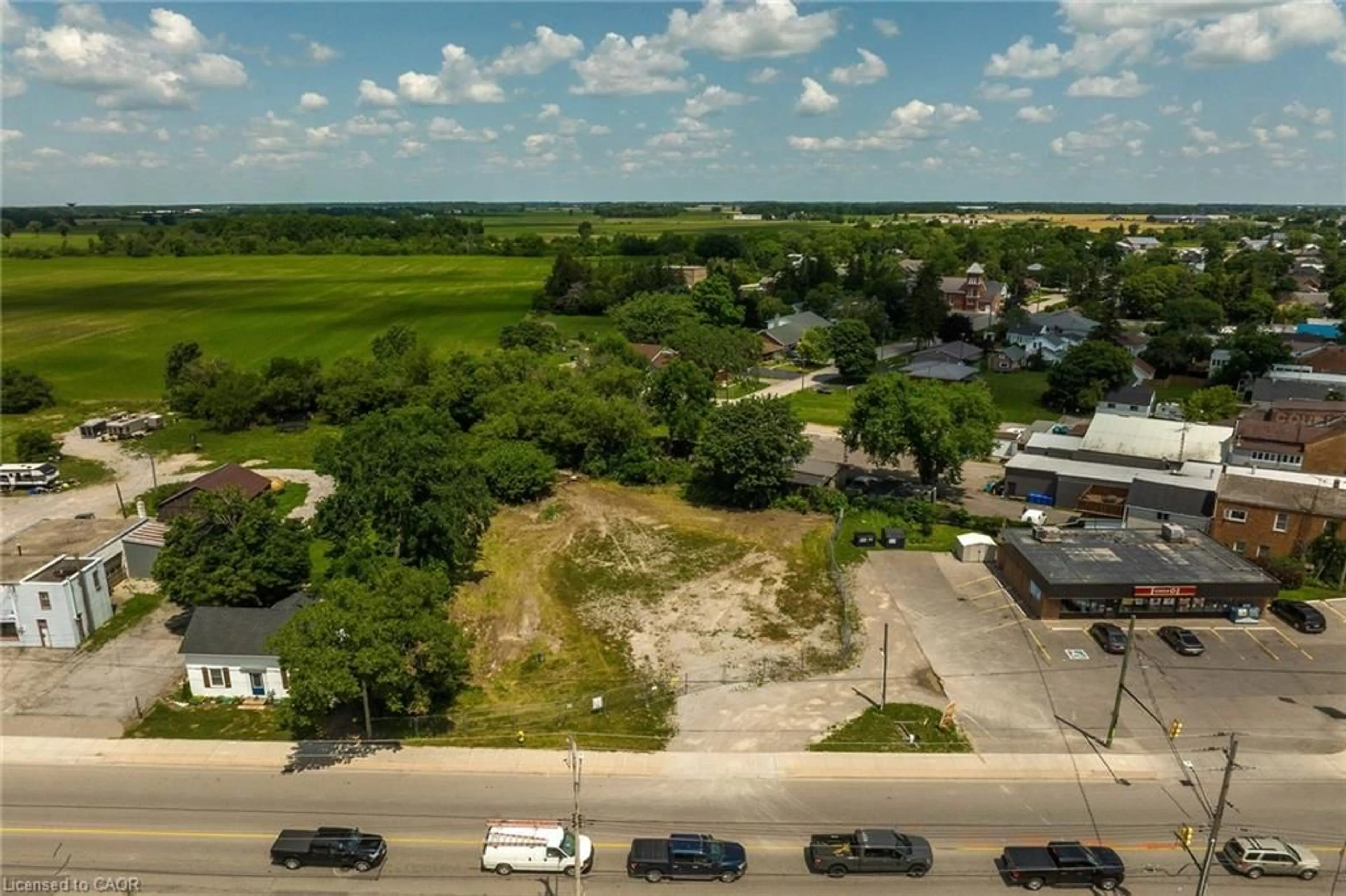 A pic from outside/outdoor area/front of a property/back of a property/a pic from drone, street for 4 Talbot St, Jarvis Ontario N0A 1J0