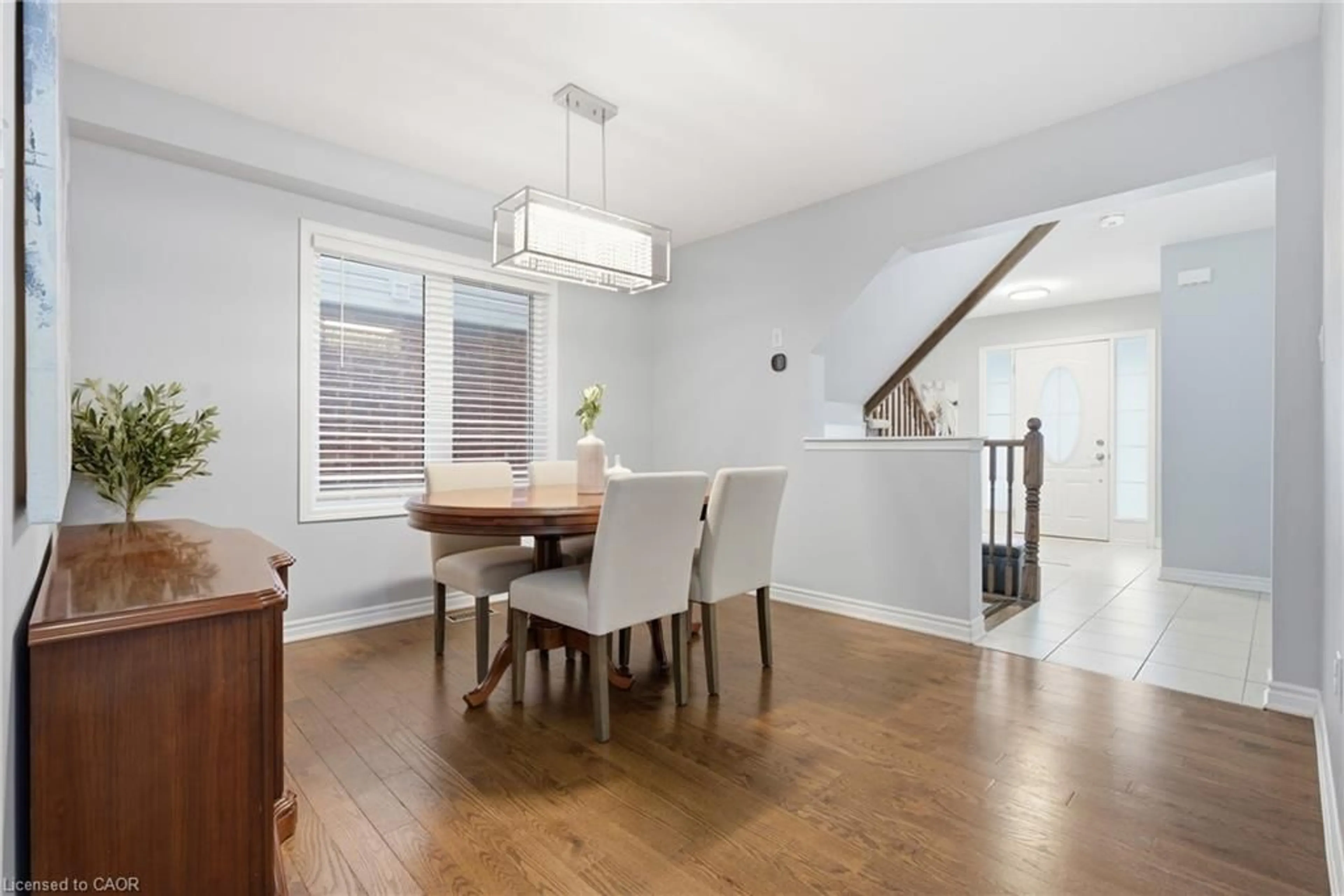 Dining room, wood/laminate floor for 125 Watermill St, Kitchener Ontario N2P 0H3