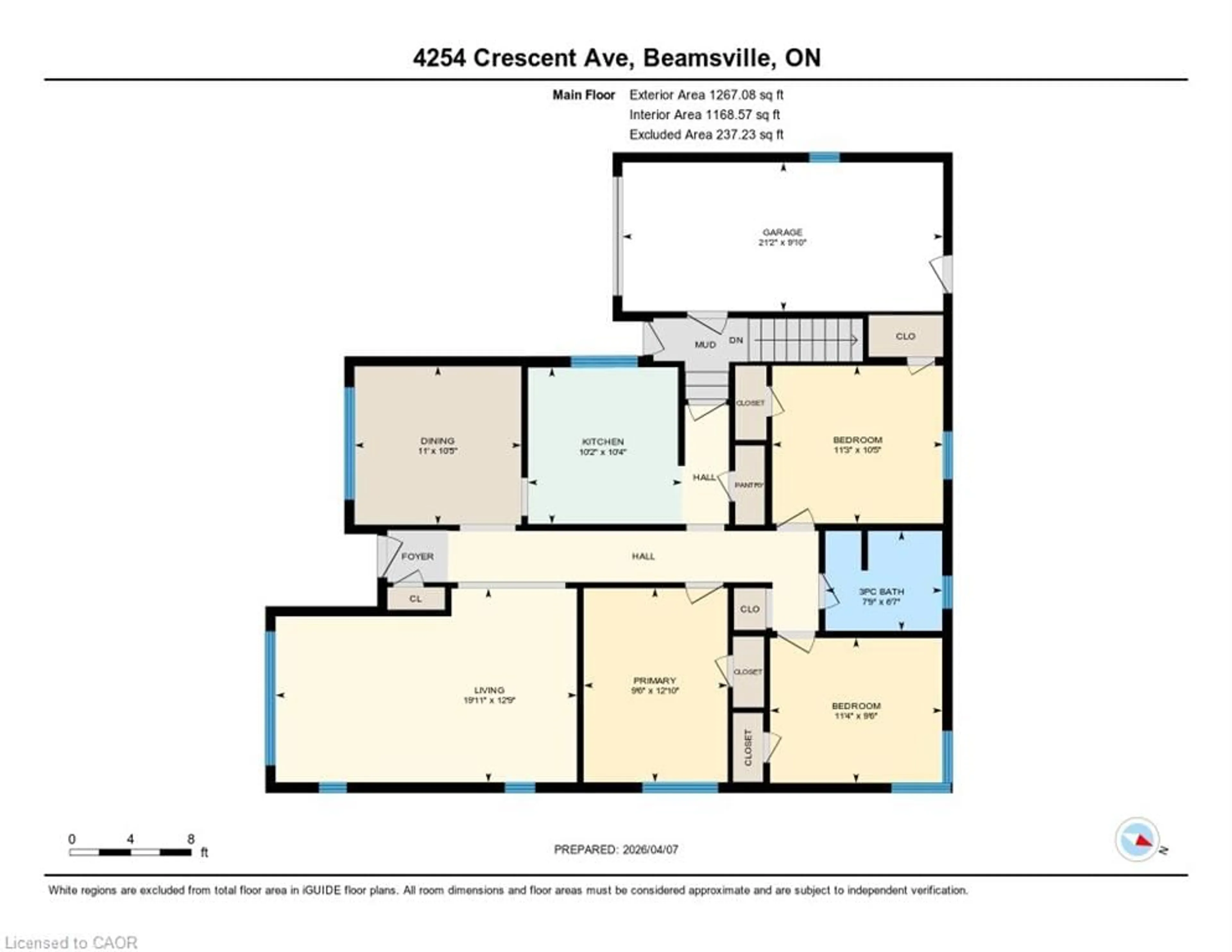 Floor plan for 4254 Crescent Ave, Beamsville Ontario L3J 0H4