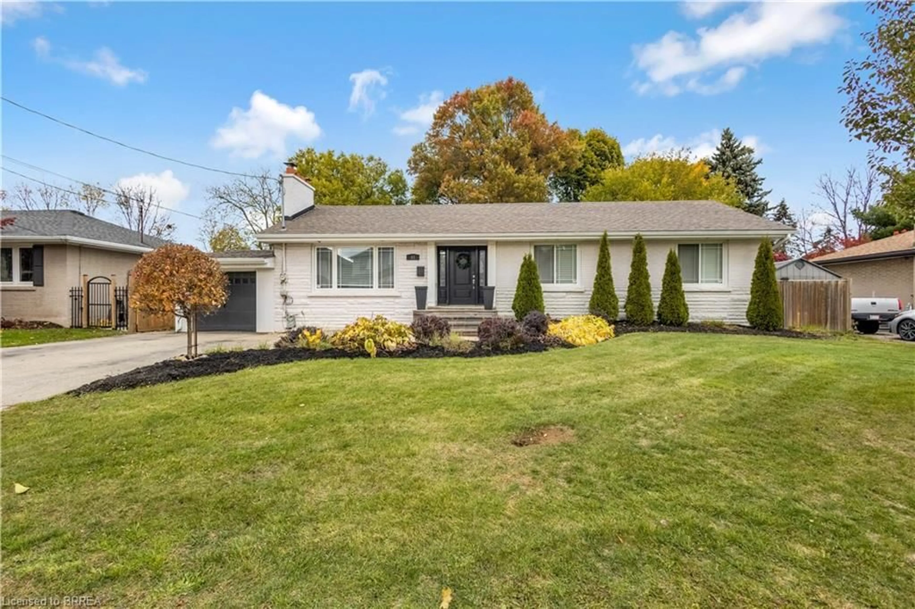 Home with vinyl exterior material, street for 43 Miller Dr, Ancaster Ontario L9G 2H9