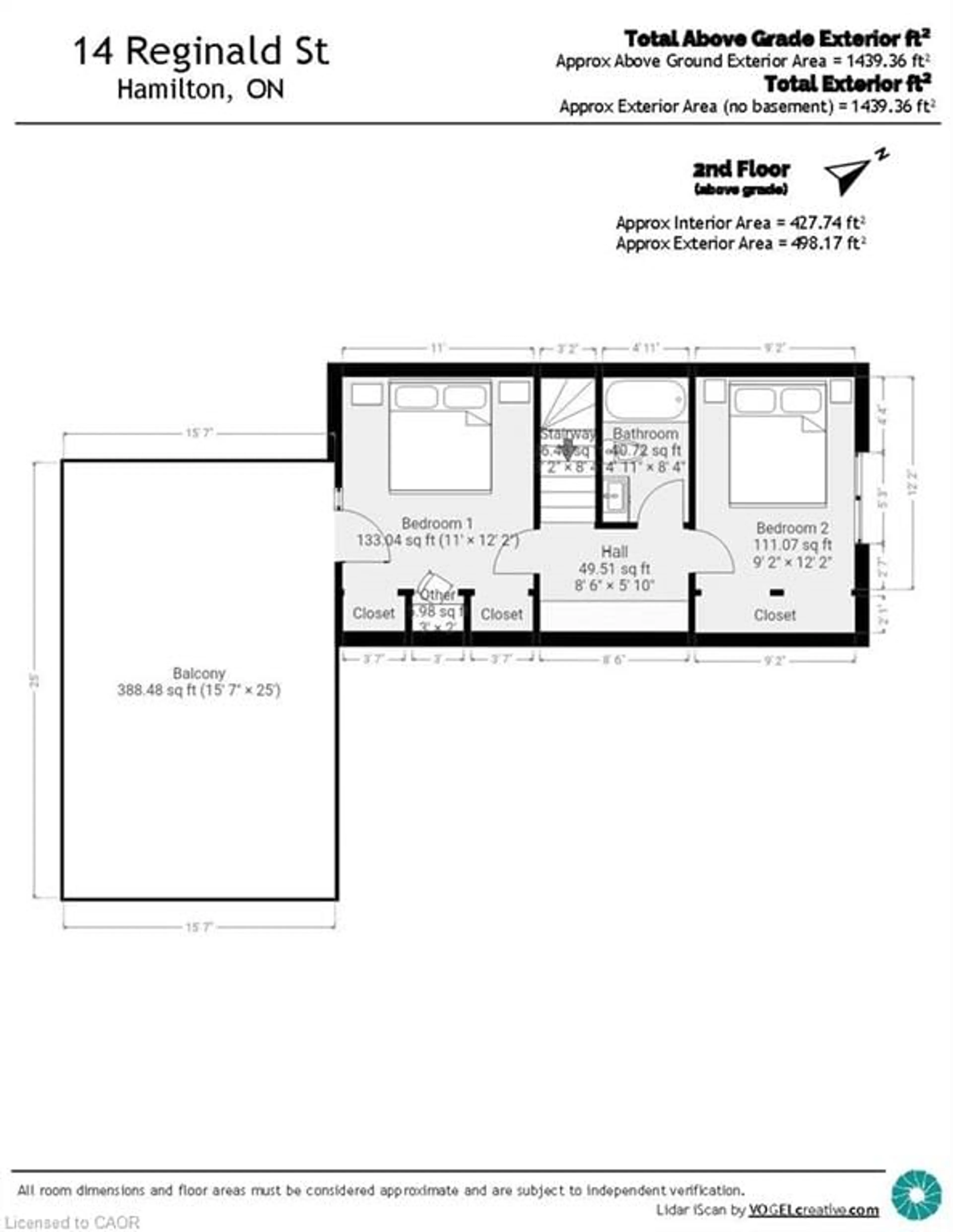 Floor plan for 14 Reginald St, Hamilton Ontario L8P 3X9