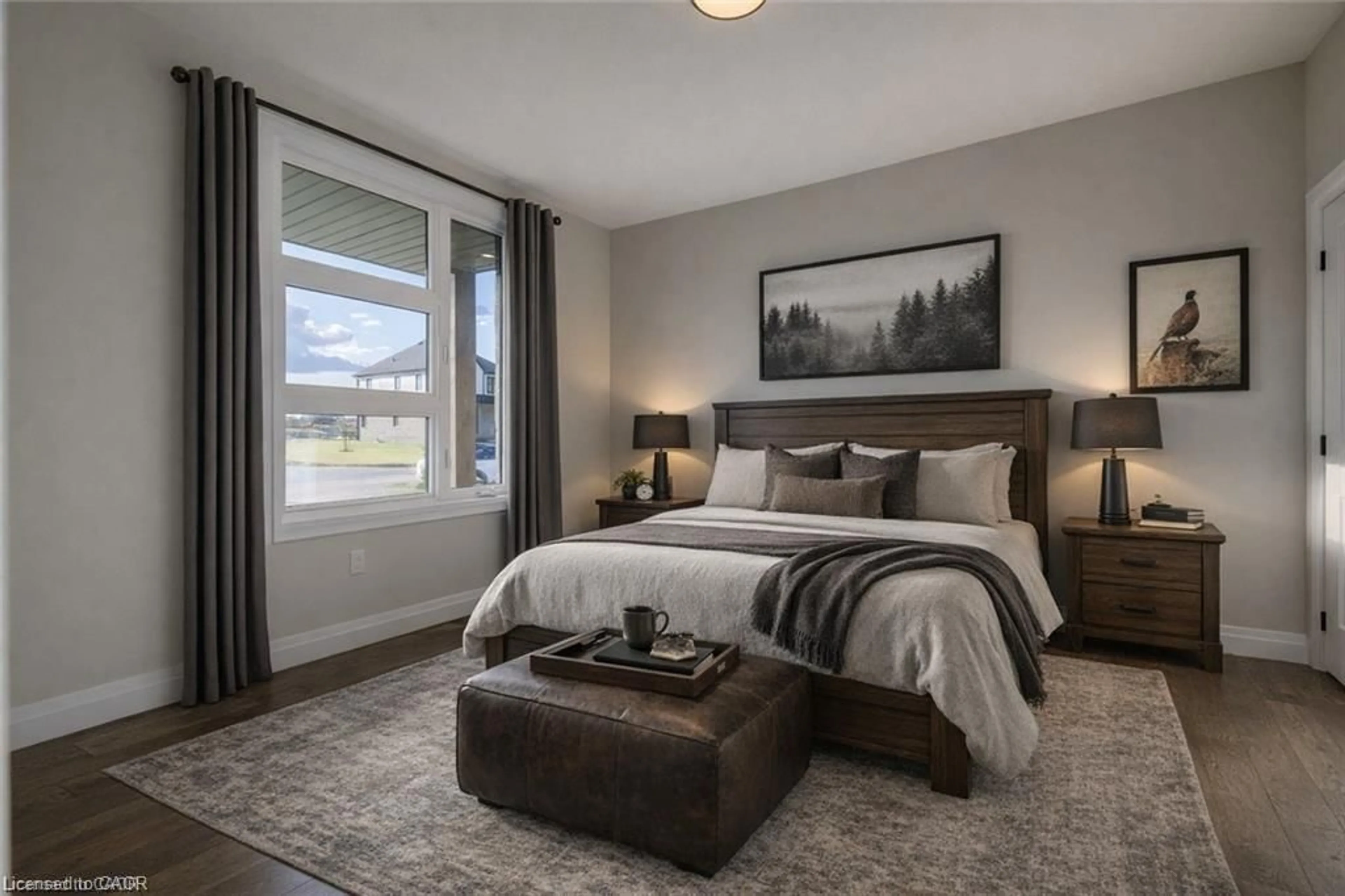 Bedroom with bed, unknown for 113 Bean St, Harriston Ontario N0G 1Z0