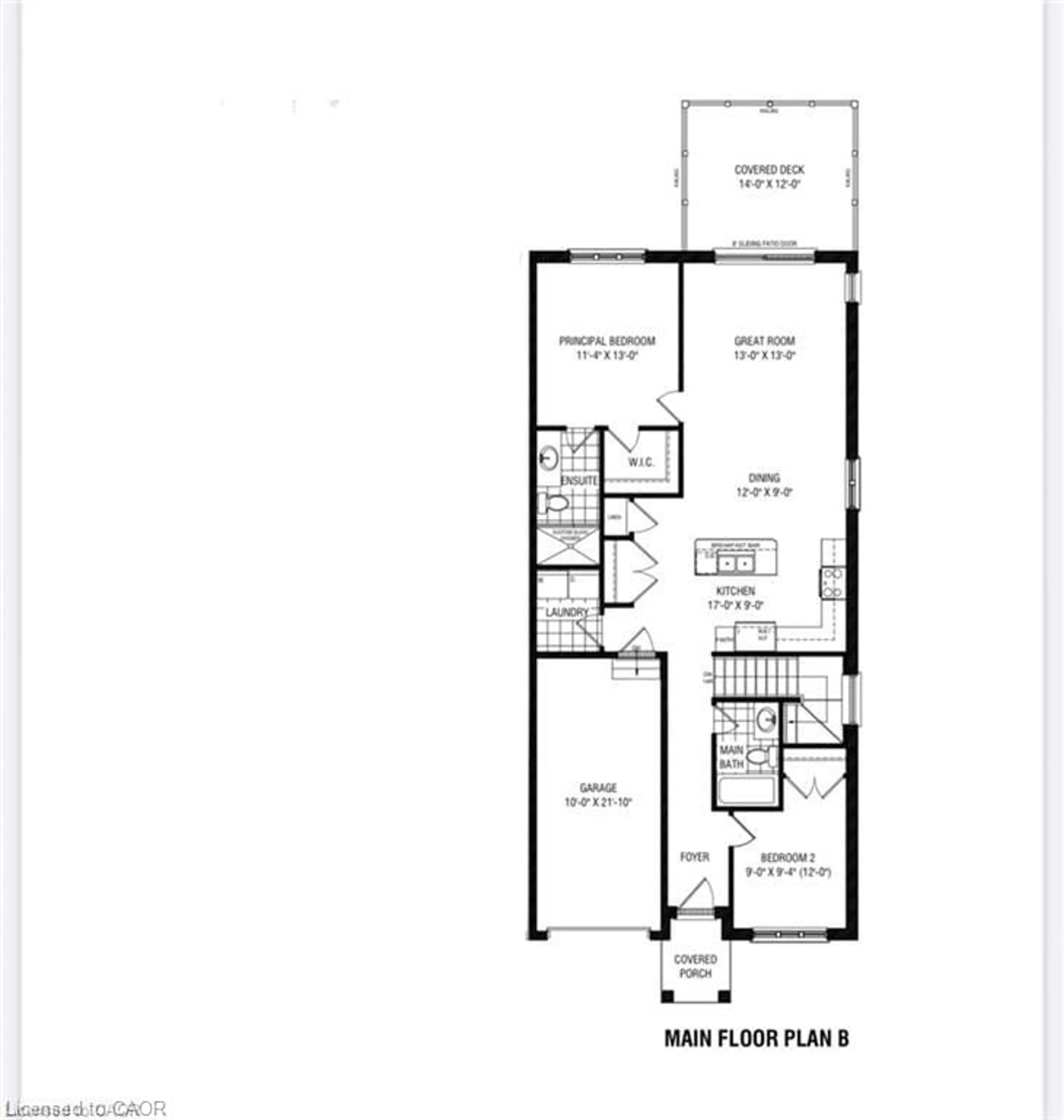 Floor plan for 106 Thackeray Way, Harriston Ontario N0G 1Z0