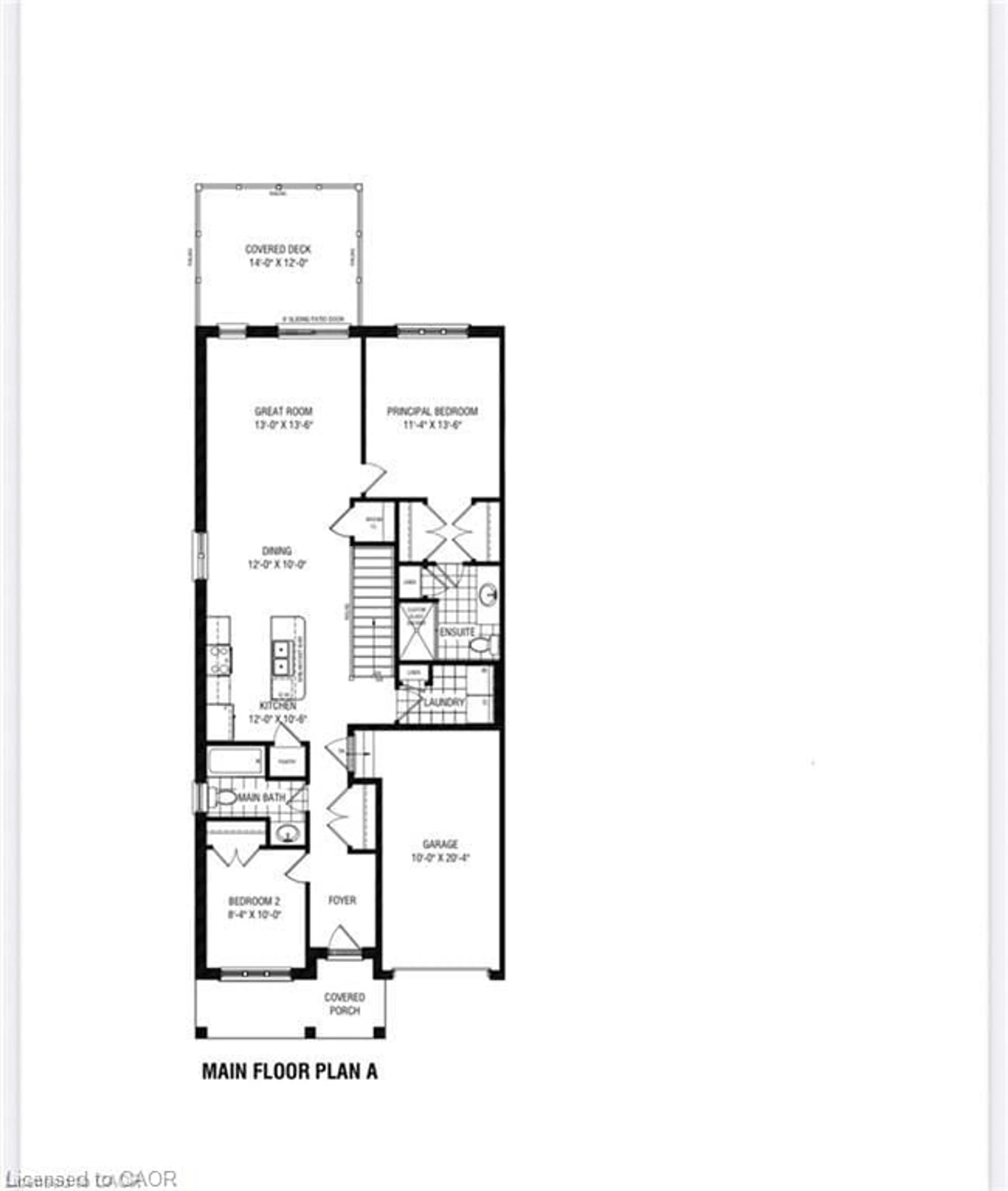 Floor plan for 104 Thackeray Way, Harriston Ontario N0G 1Z0