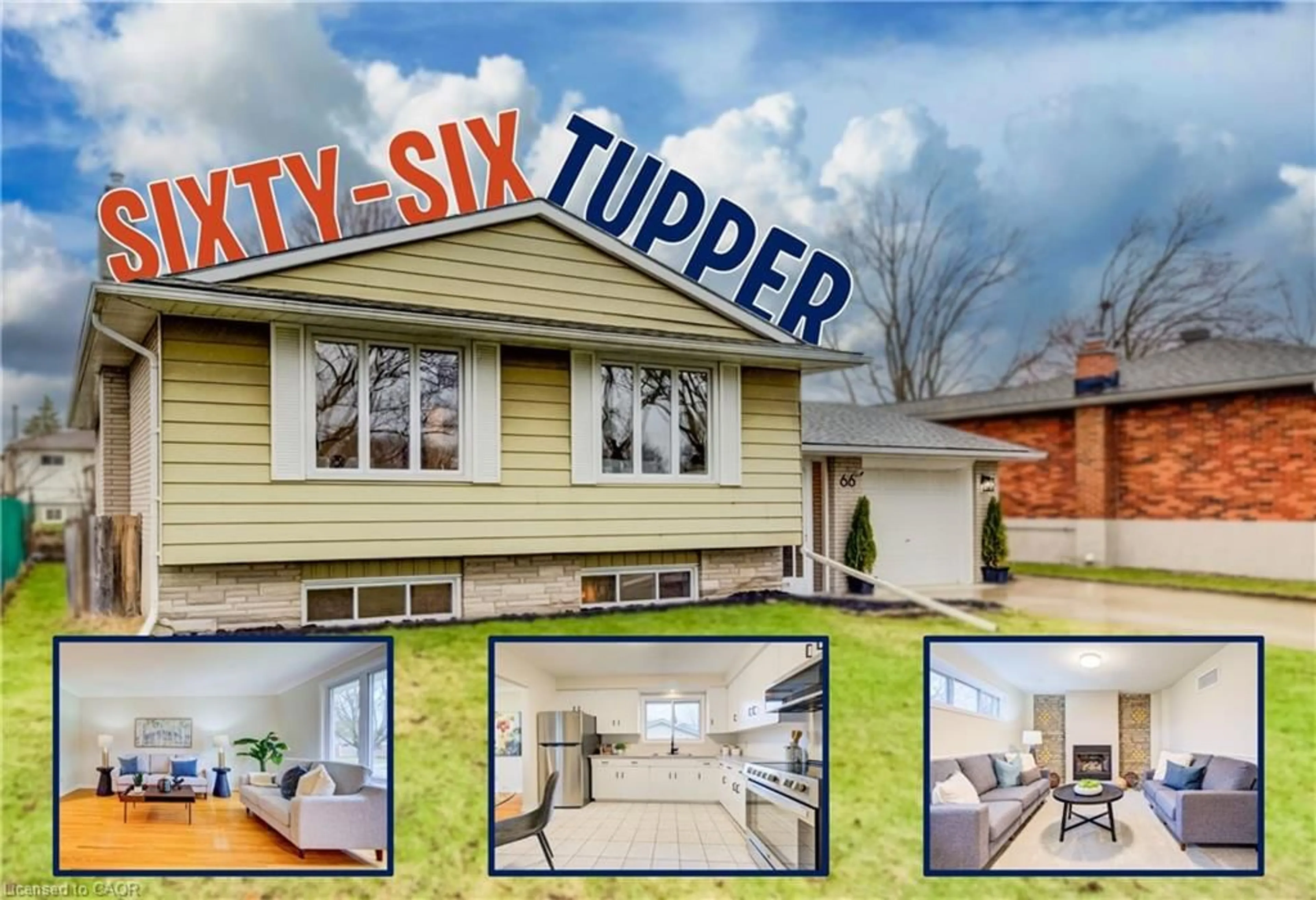 A pic from outside/outdoor area/front of a property/back of a property/a pic from drone, street for 66 Tupper Cres, Kitchener Ontario N2B 2X9