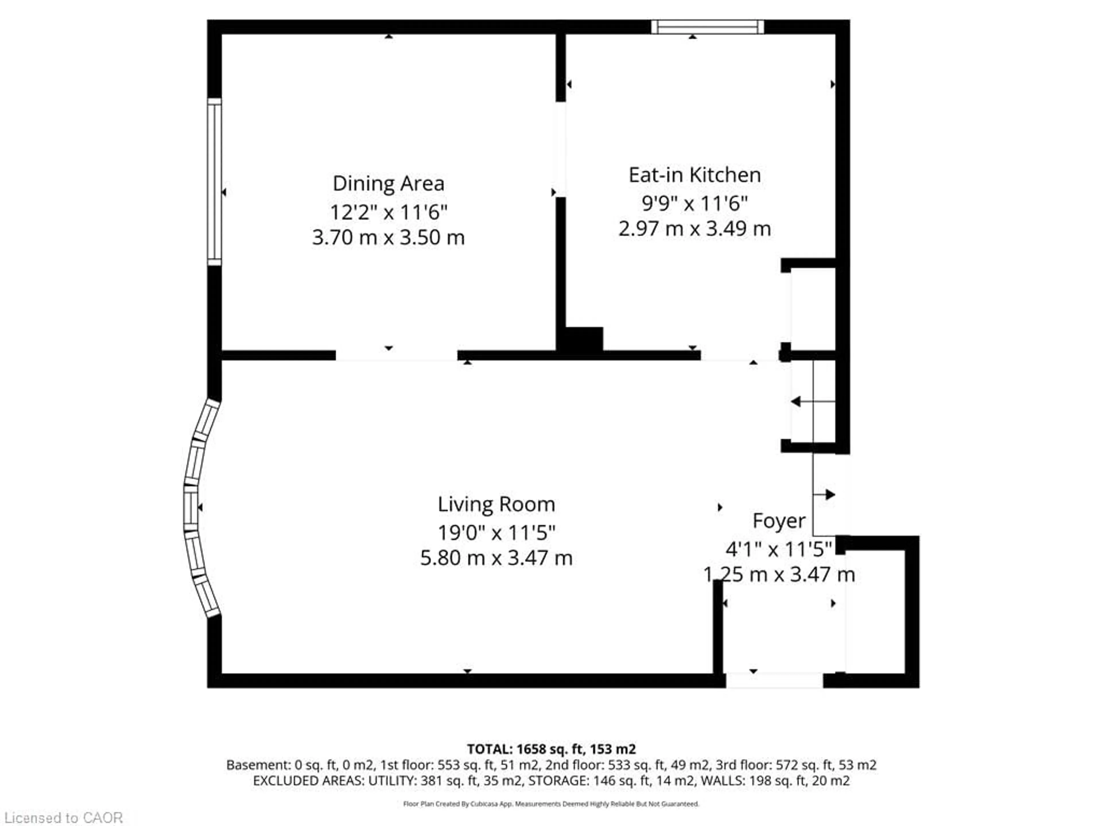 Floor plan for 7 Vanderwood Crt, Stoney Creek Ontario L8G 2Y5