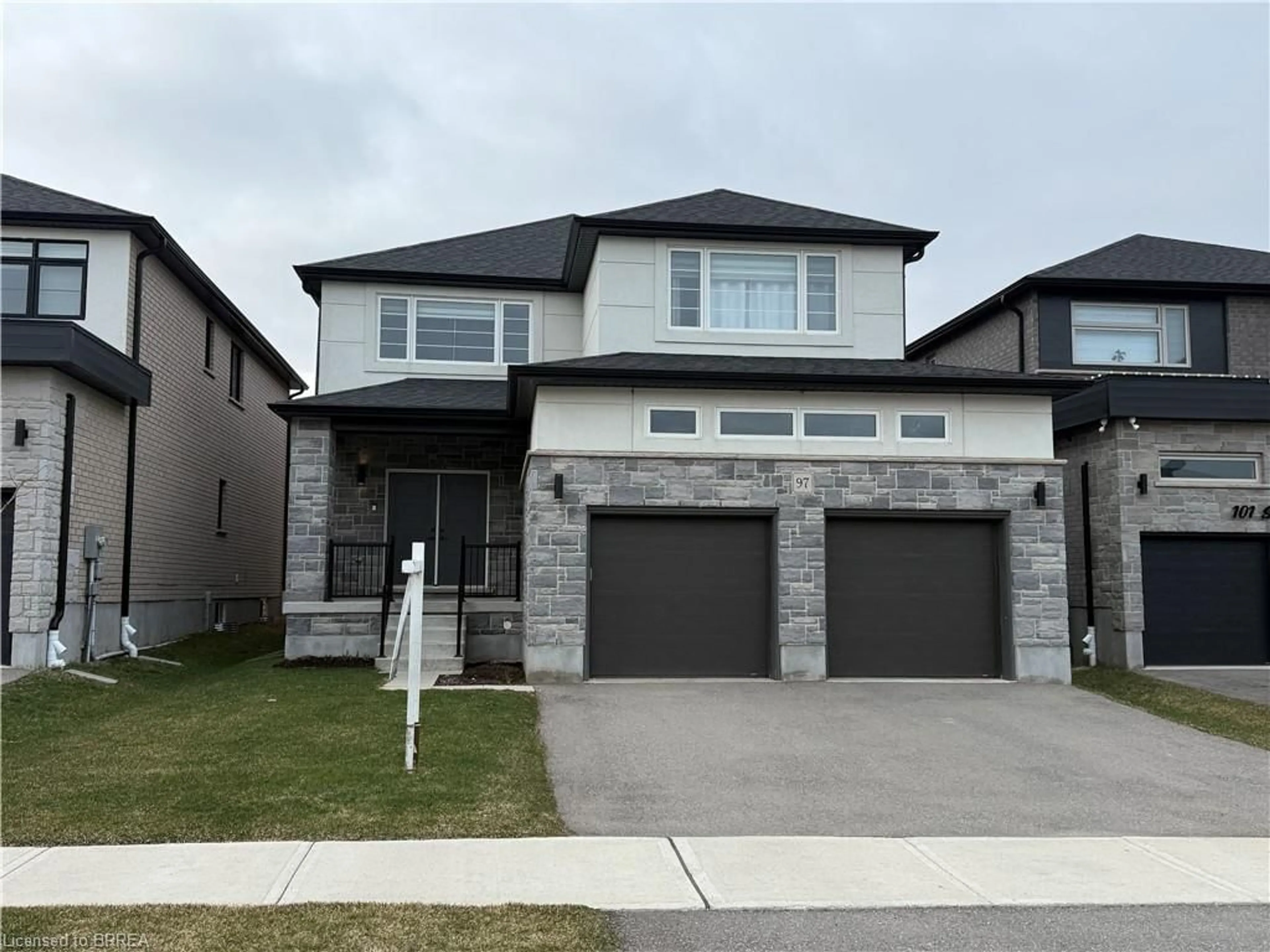 Home with brick exterior material, street for 97 Sass Cres, Paris Ontario N3L 0J3