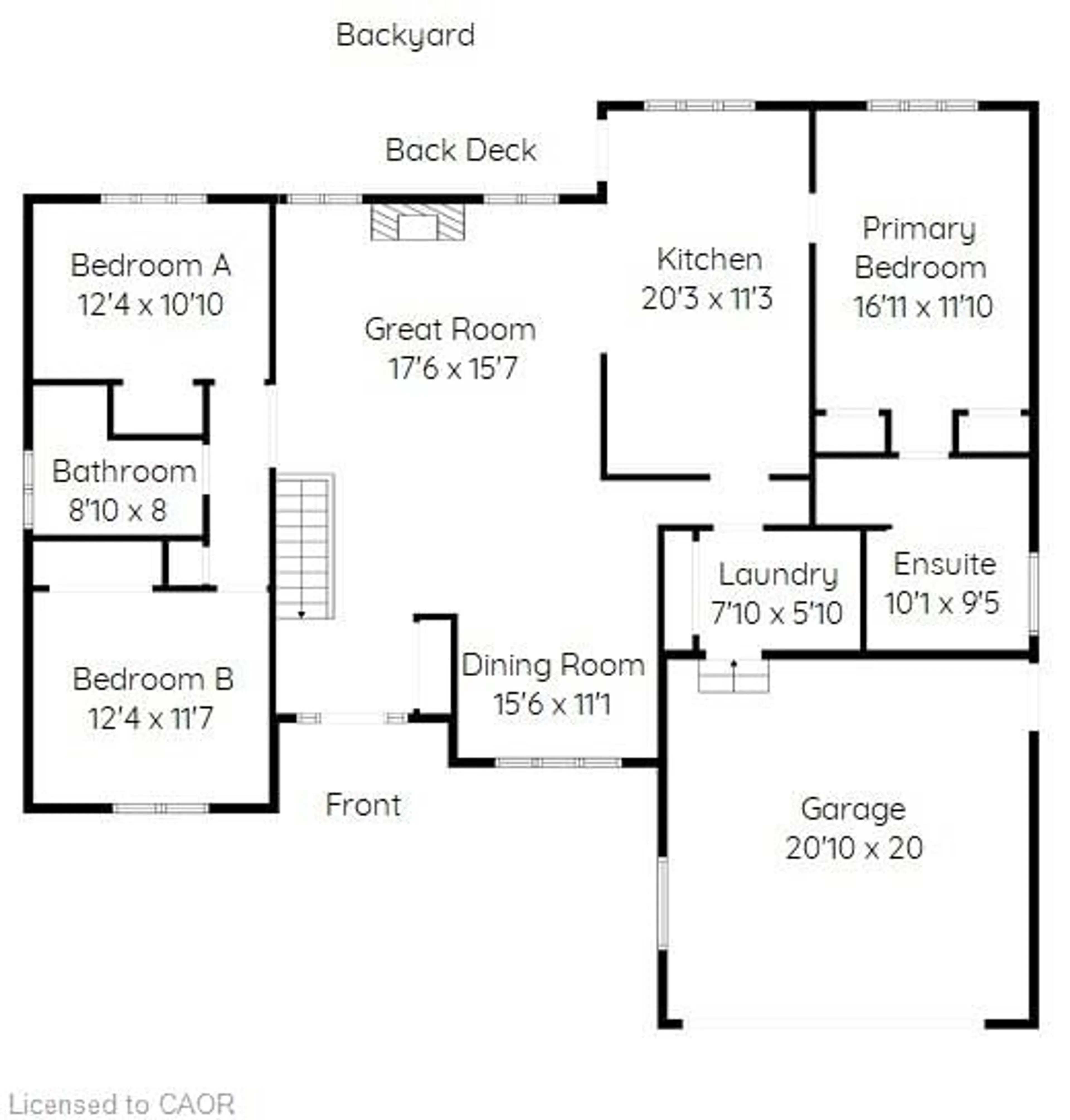 Floor plan for 25 Birch Ave, Port Dover Ontario N0A 1N6