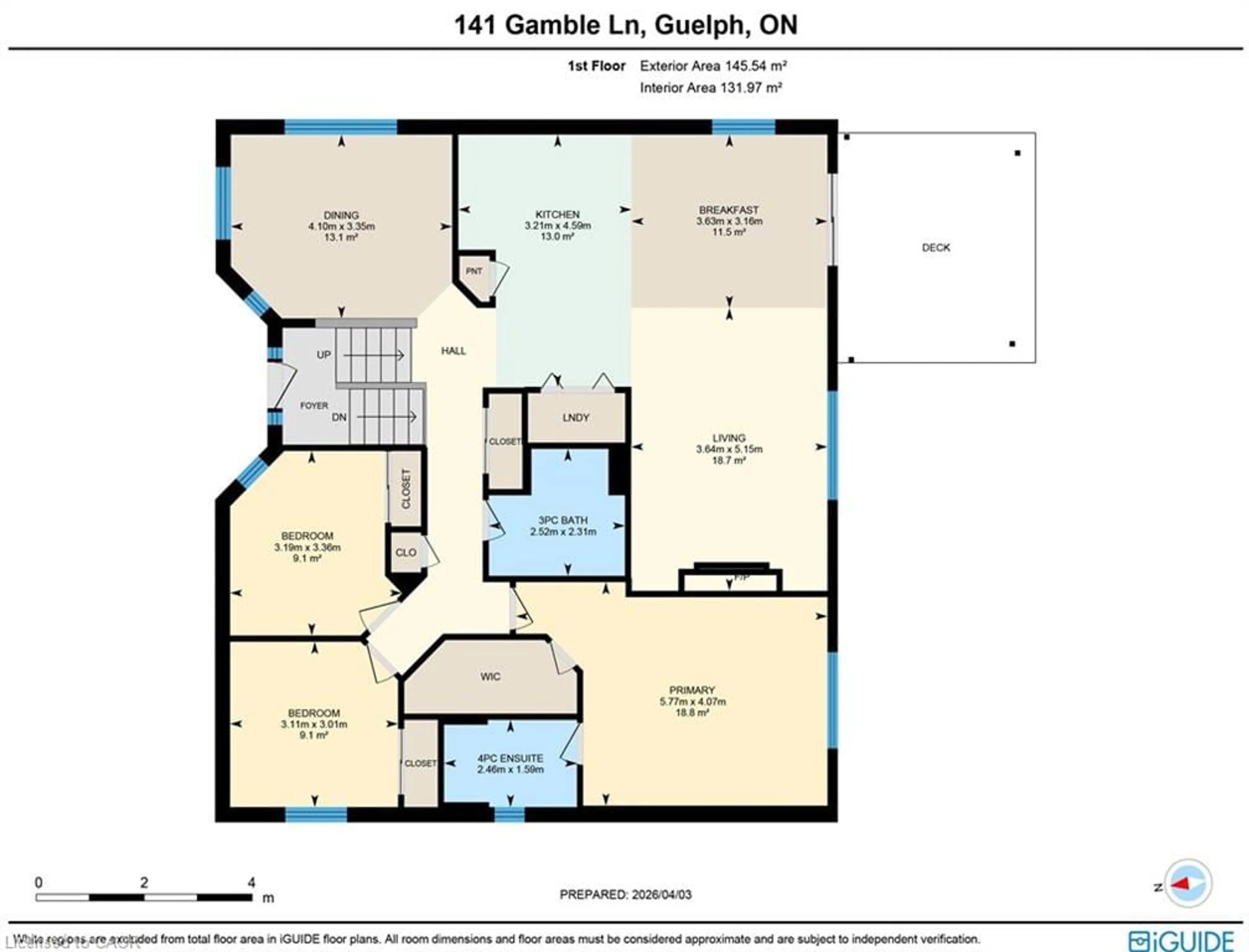 Floor plan for 141 Gamble Lane, Rockwood Ontario N0B 2K0