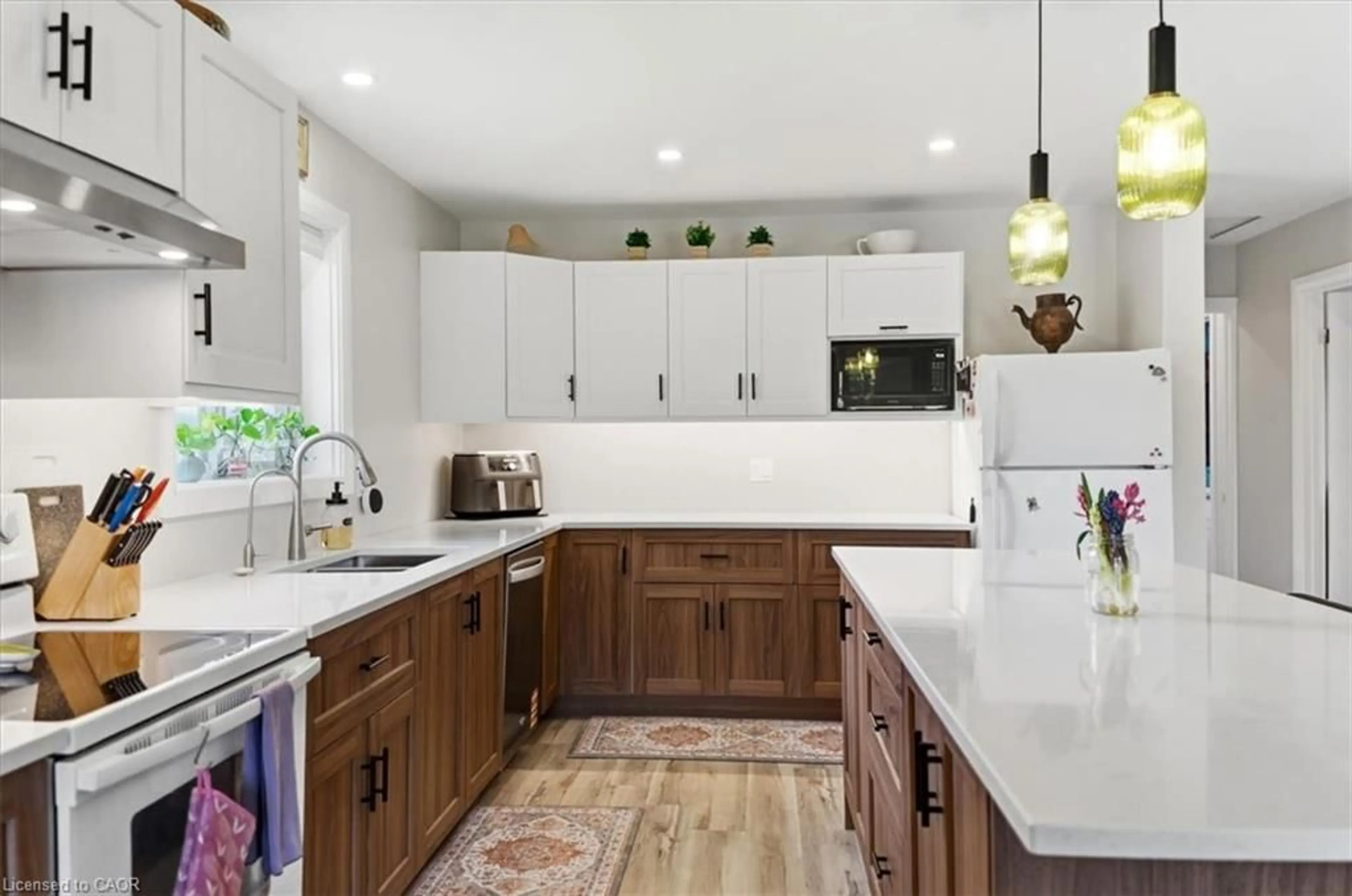 Contemporary kitchen, ceramic/tile floor for 9487 Maas Park Dr, Mount Forest Ontario N0G 2L0